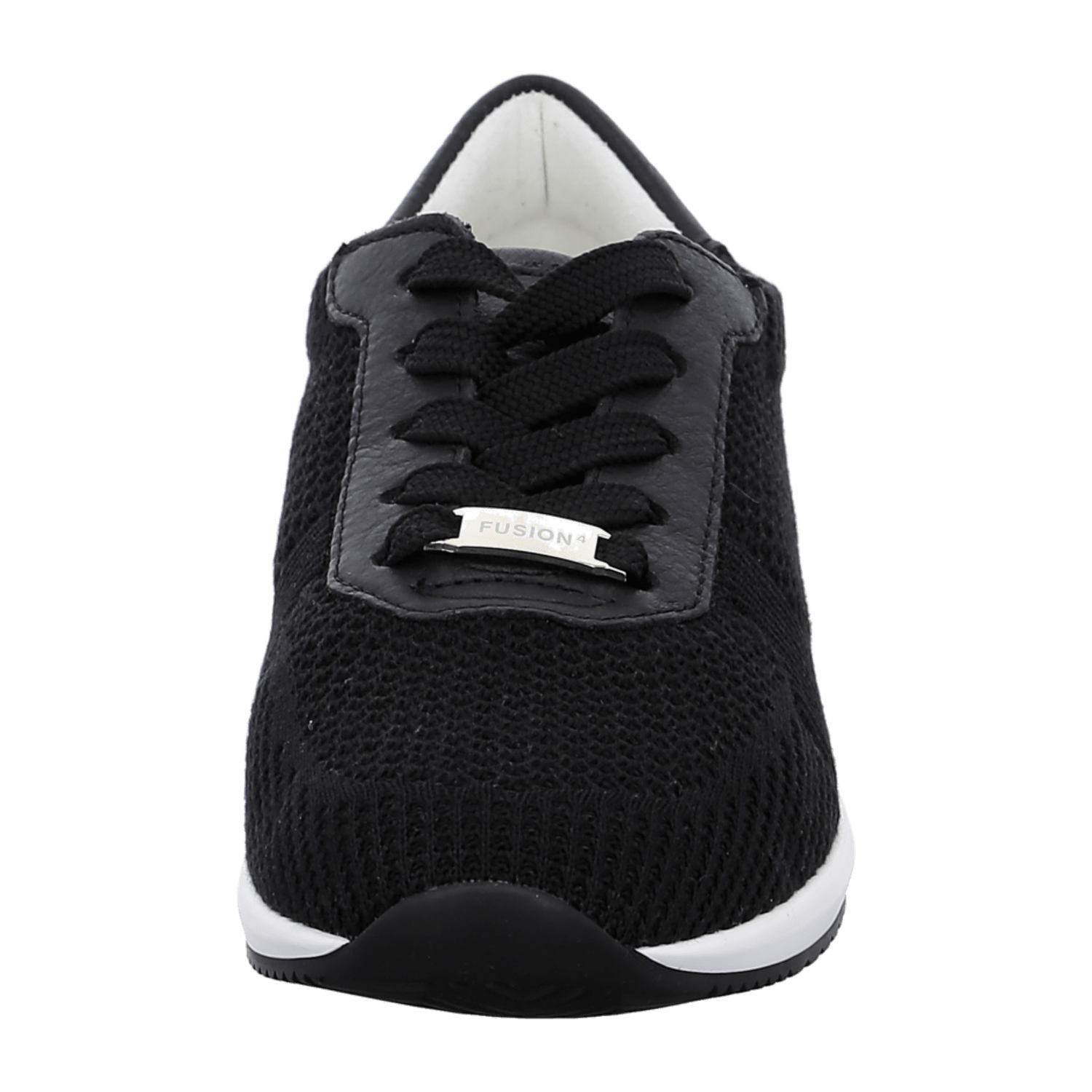 ARA LISBON Women's Sneakers in Black Synthetic with Lace-Up Closure and Round Toe