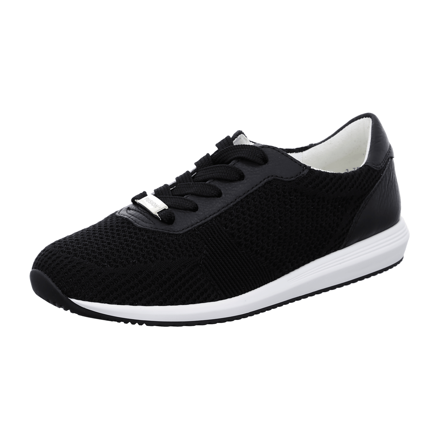 ARA LISBON Women's Sneakers in Black Synthetic with Lace-Up Closure and Round Toe