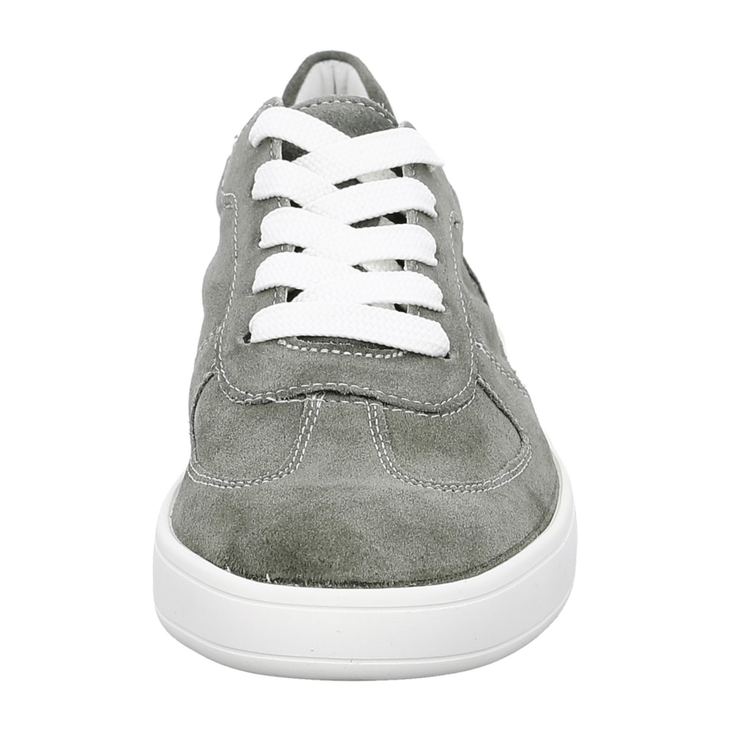 ARA Traveller Sneakers for Women in Green Velour Leather with Lace-Up Closure and Round Toe