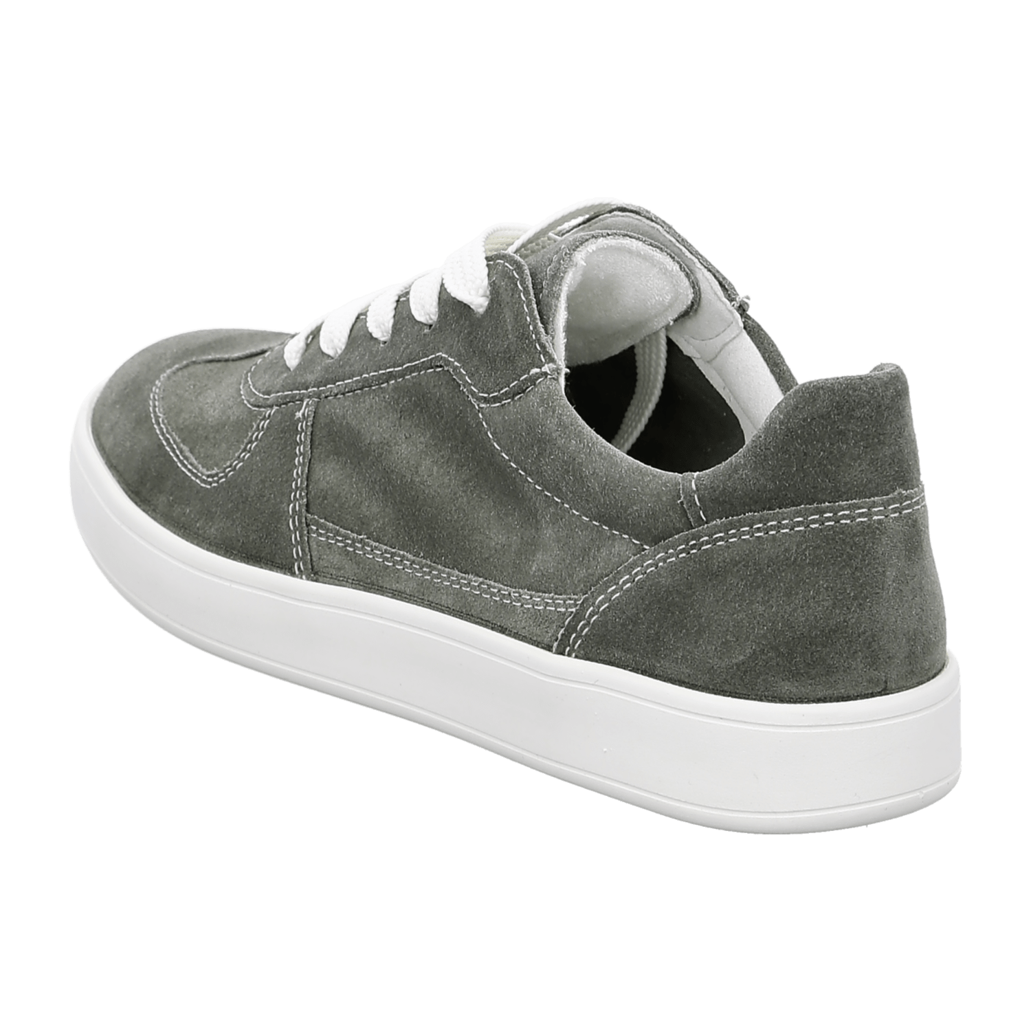 ARA Traveller Sneakers for Women in Green Velour Leather with Lace-Up Closure and Round Toe