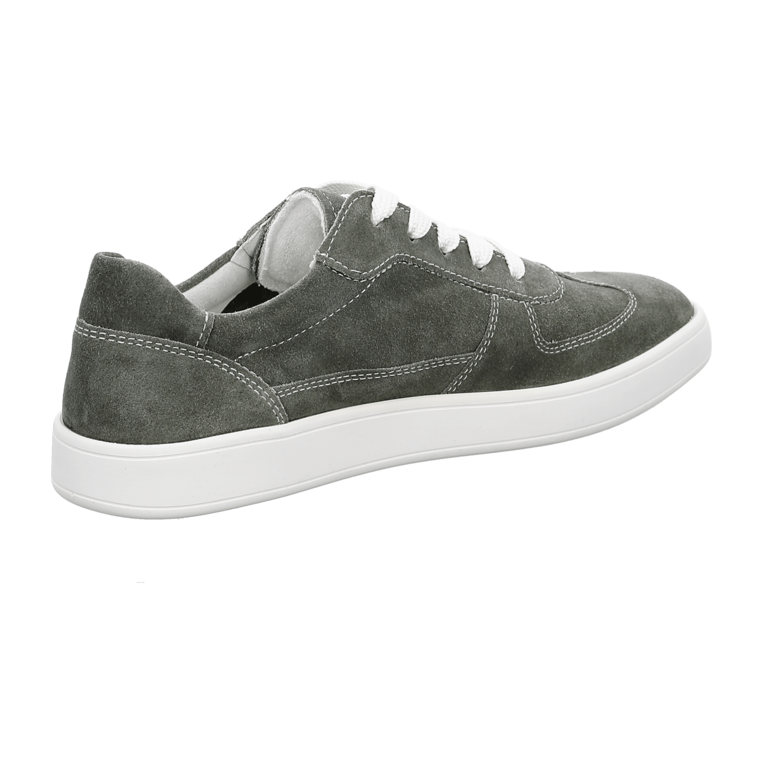 ARA Traveller Sneakers for Women in Green Velour Leather with Lace-Up Closure and Round Toe