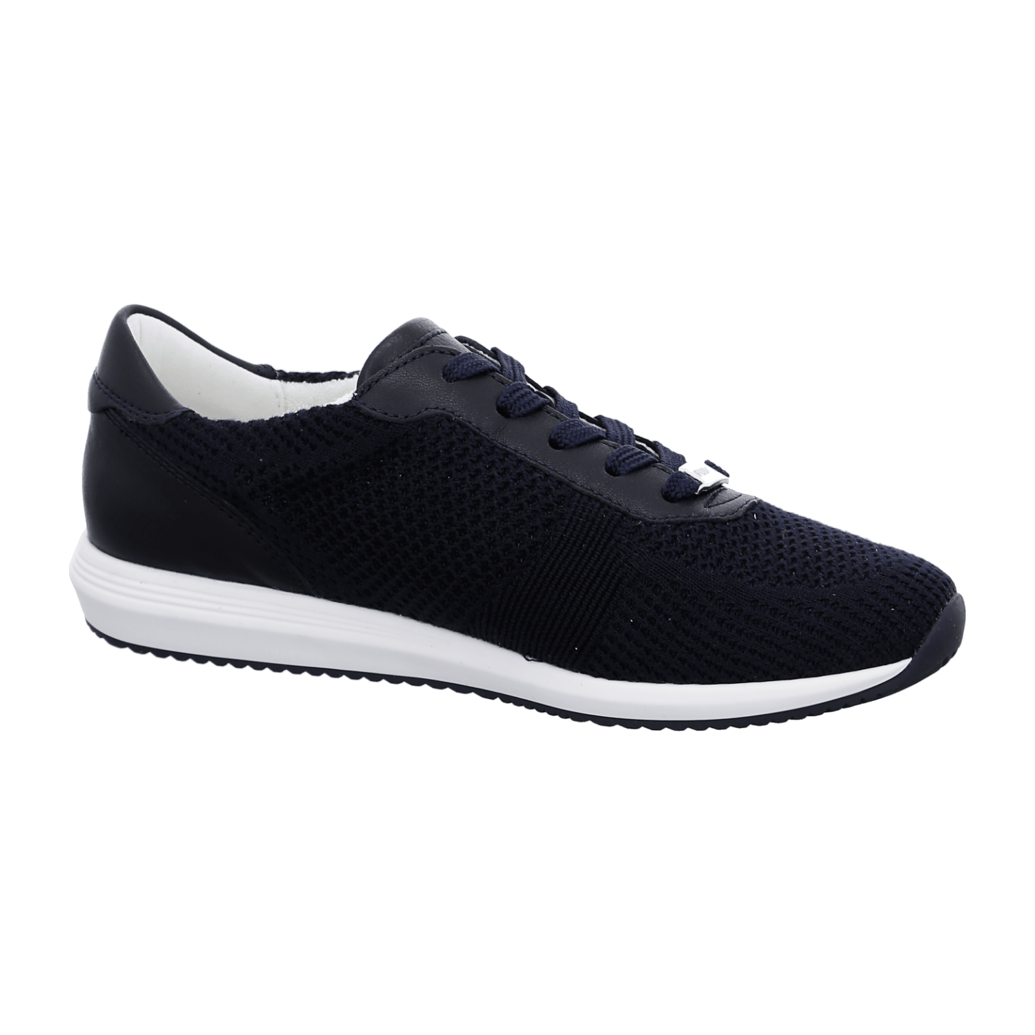 ARA LISBON Women's Sneakers in Blue with Cotton and Synthetic Lace-Up Closure, Round Toe