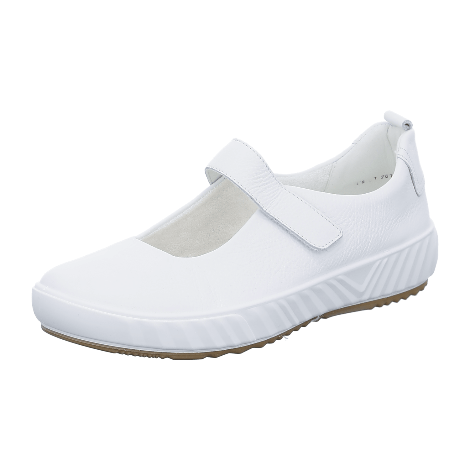 ARA Women's Slip-On Leather Loafers White Round Toe