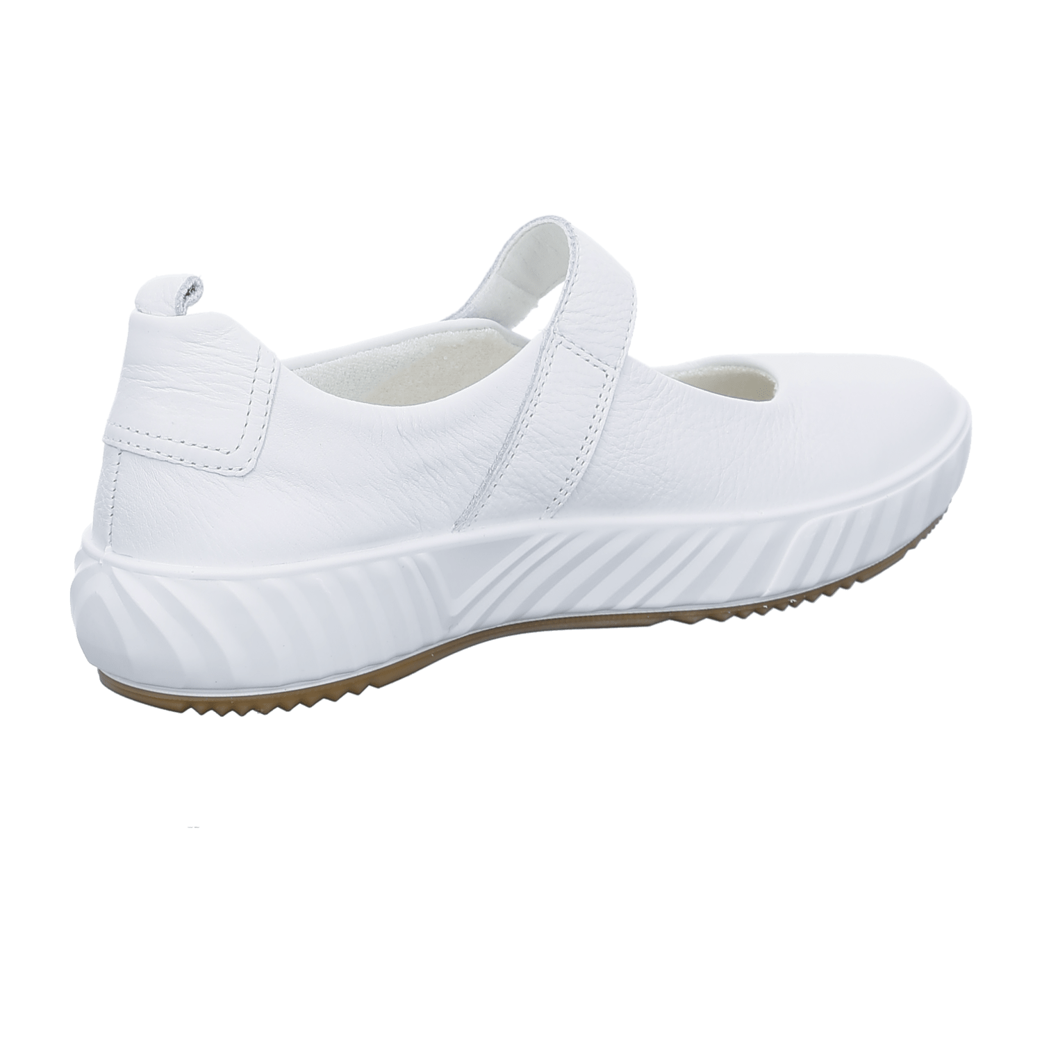 ARA Women's Slip-On Leather Loafers White Round Toe
