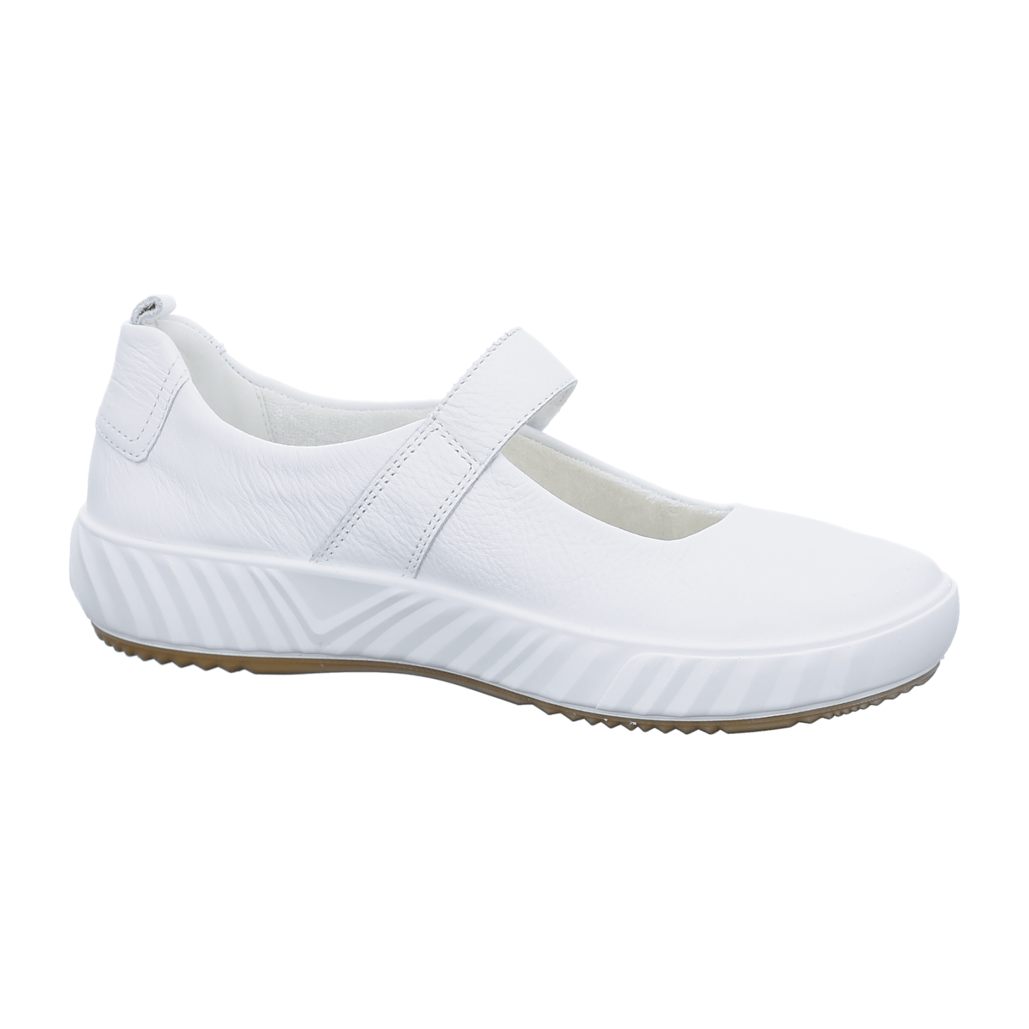 ARA Women's Slip-On Leather Loafers White Round Toe