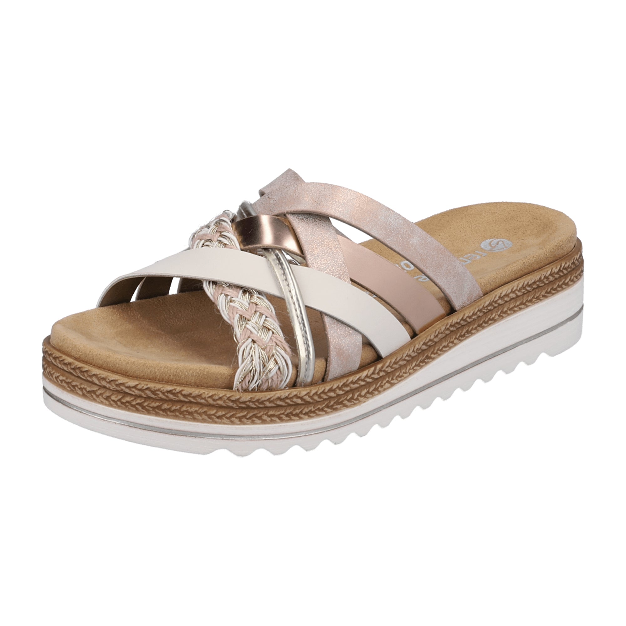 Remonte D0Q5031 Women's Colorful Slip-On Sandals with Cushioned Insole