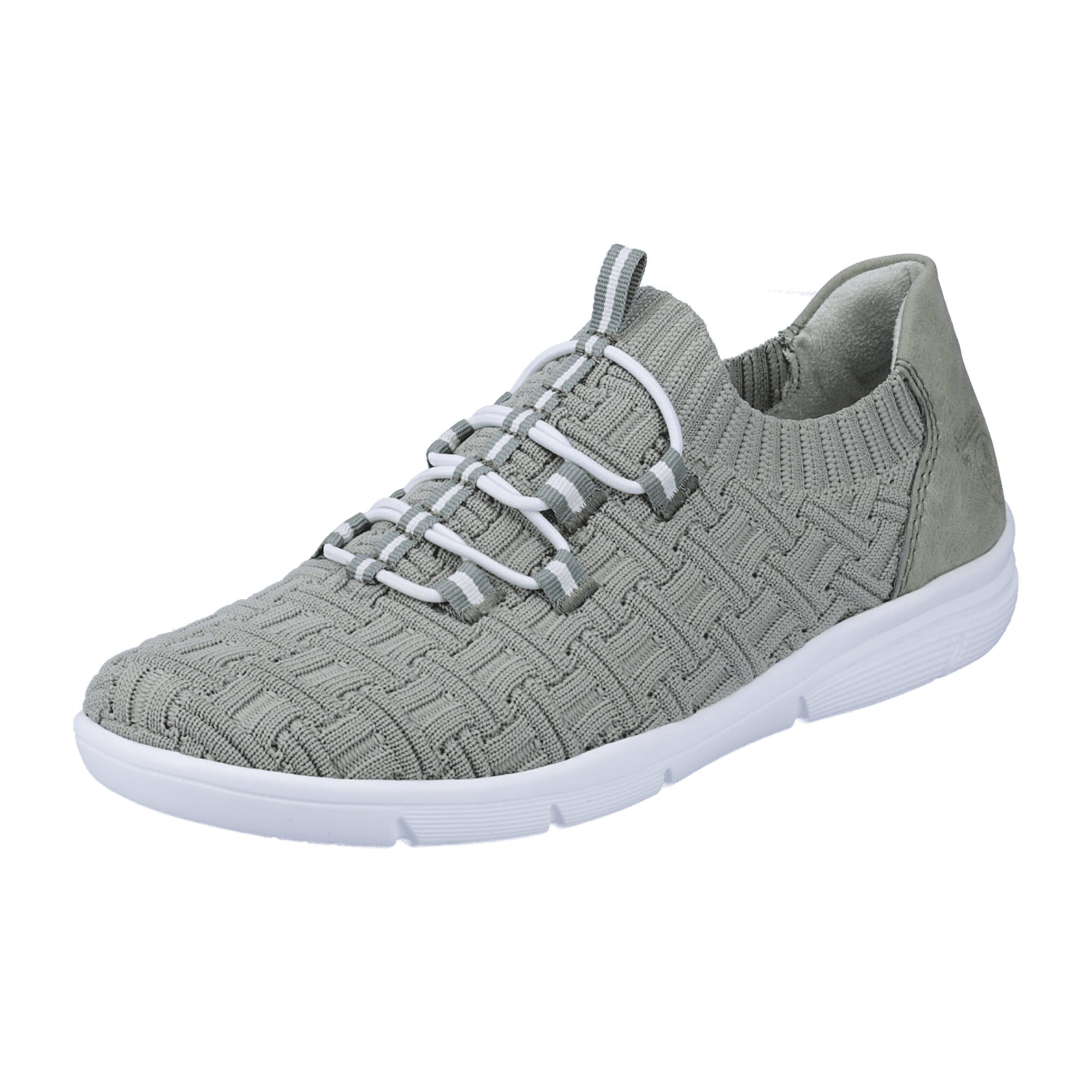 Rieker Women's Green Slip-On Shoes with Comfortable Shock Absorbing Sole