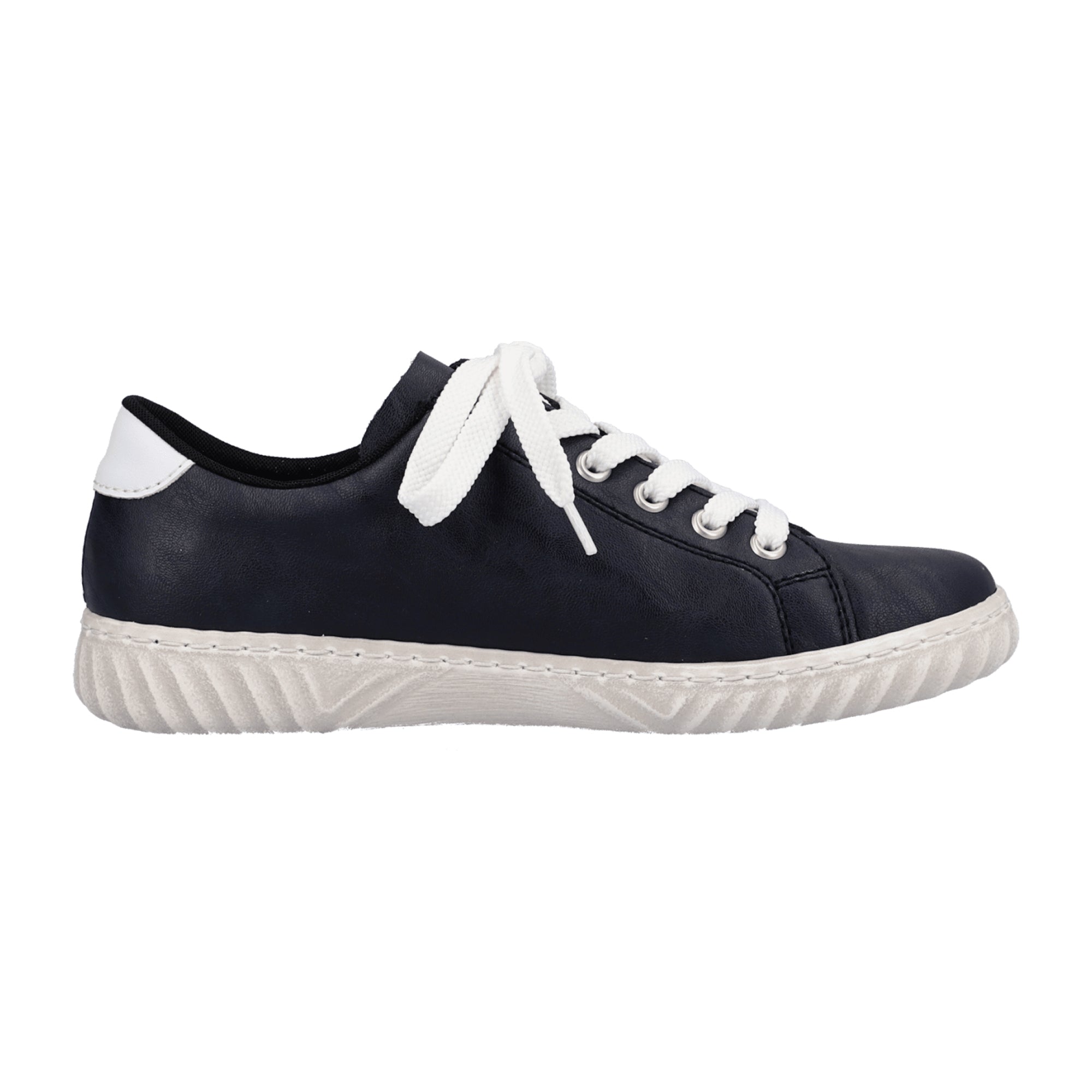 Rieker N0910-14 Women's Blue Synthetic Leather Lace-Up Shoes