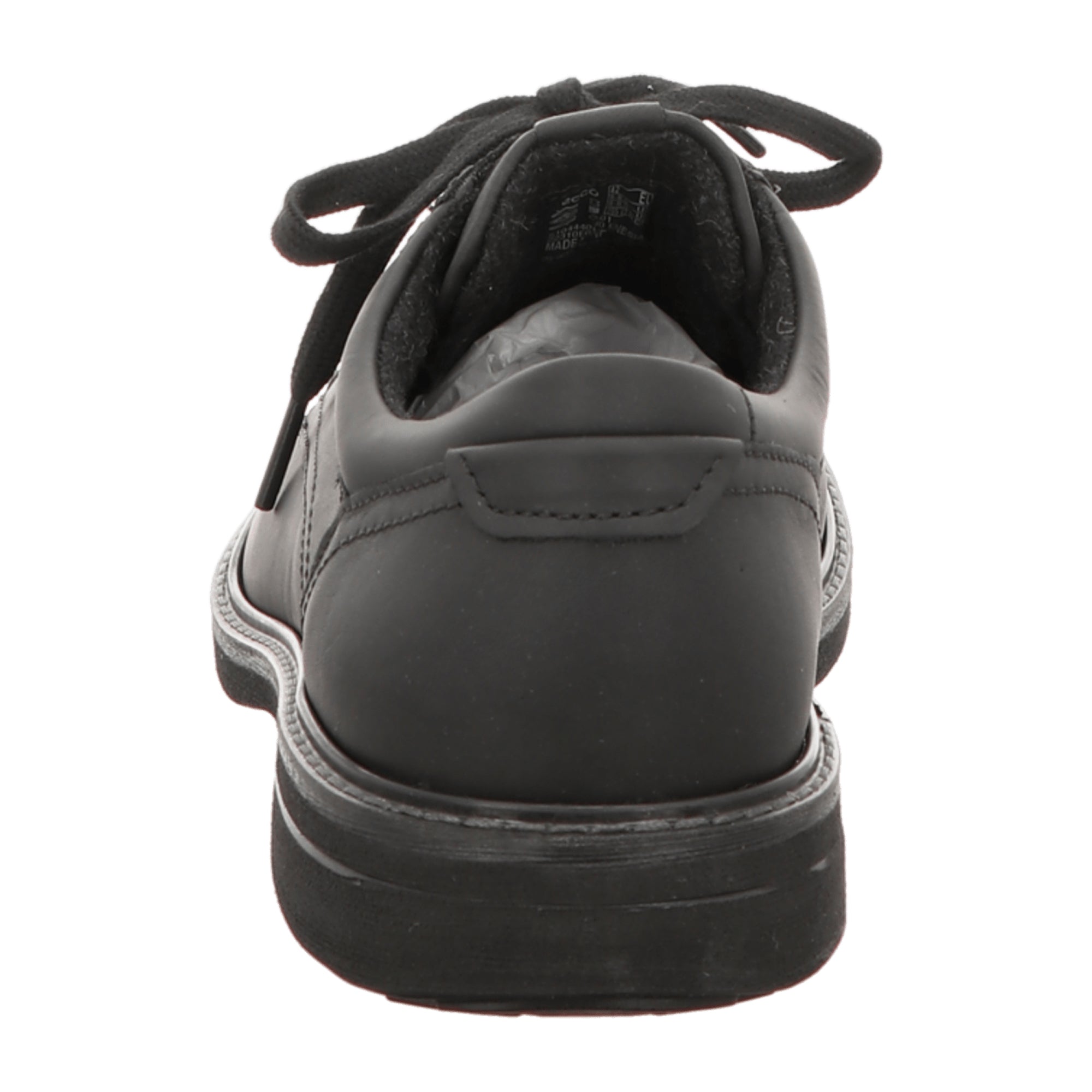 Ecco TURN Men's Black Leather Shoes - Durable & Stylish