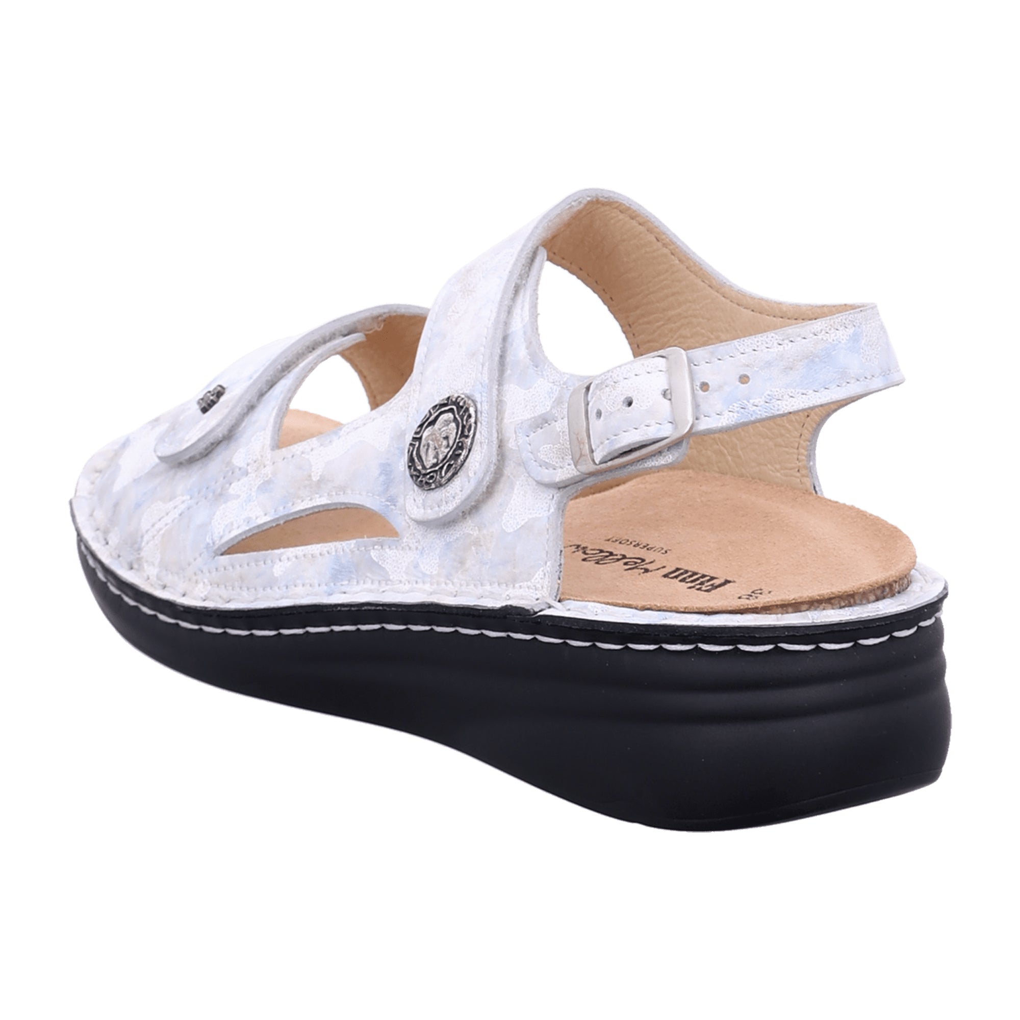 Finn Comfort Barbuda Women's Comfortable Sandals - Elegant White