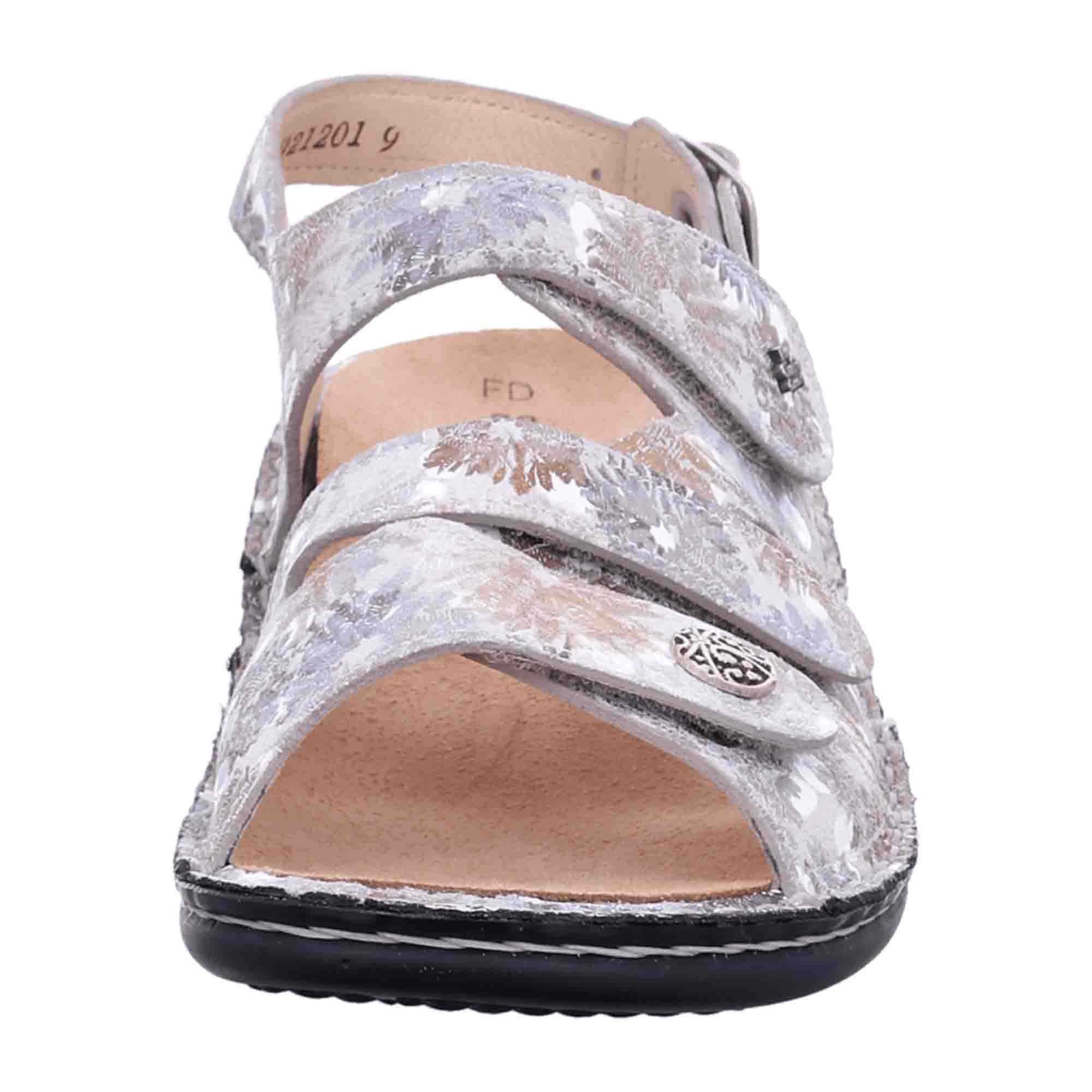 Finn Comfort Gomera Sandals for Women - Beige Leather Comfort Sandals with Removable Insoles