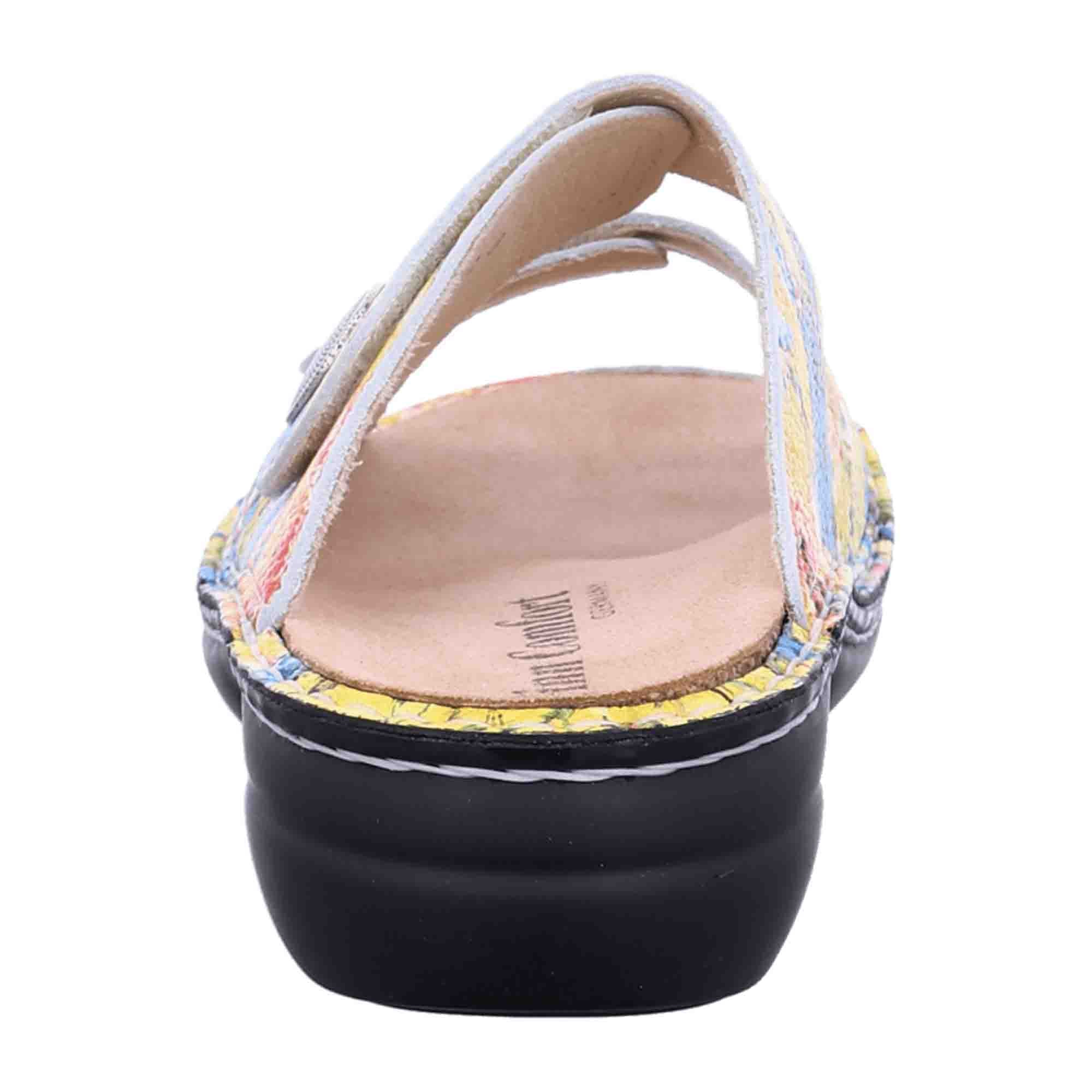 Finn Comfort Sansibar Multi Women's Sandals - Colorful Leather Toe Separator with Soft Footbed