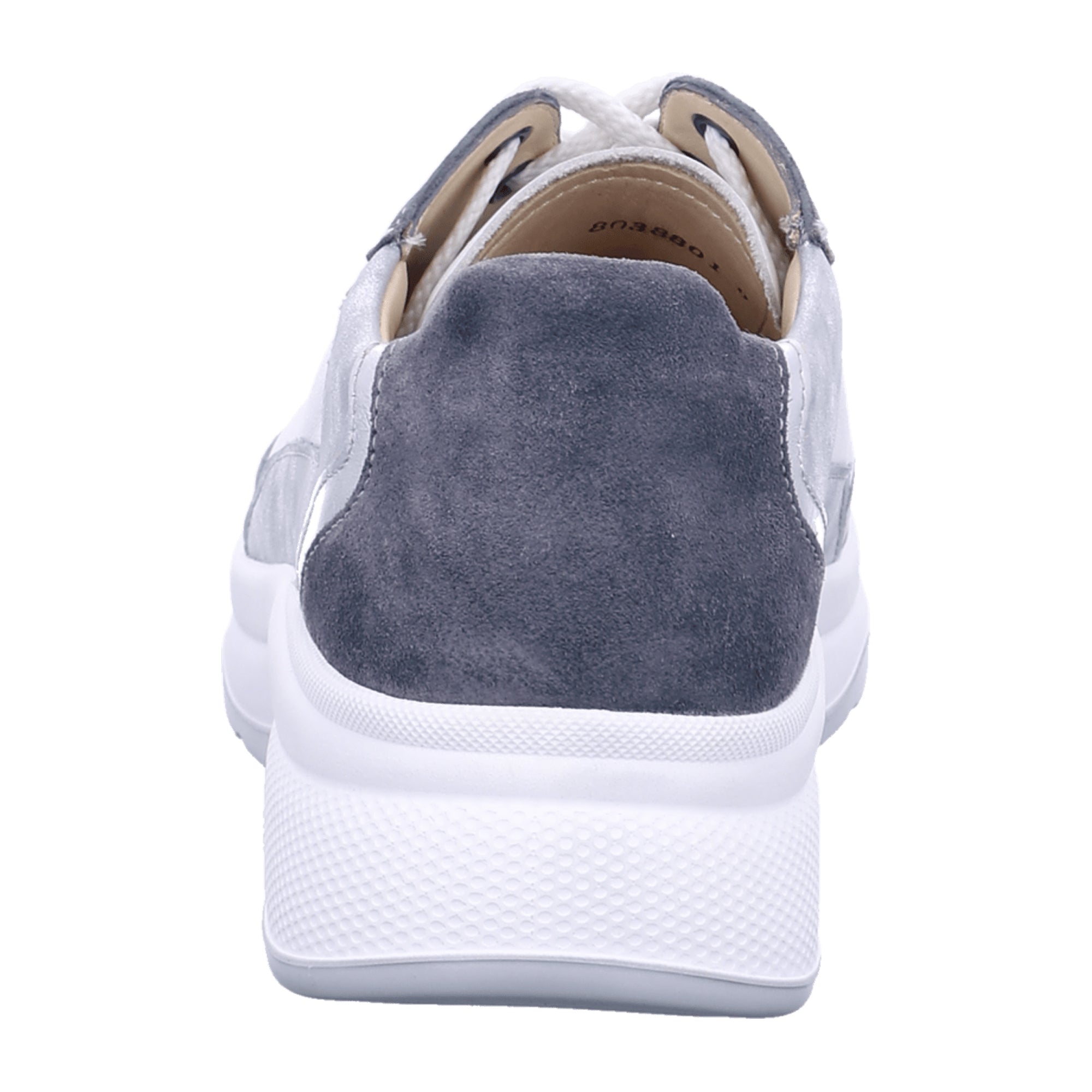 Finn Comfort Piccadilly Women's Comfort Sneakers White/Gray/Silver, Leather Lace-Up Designed for Optimal Fit