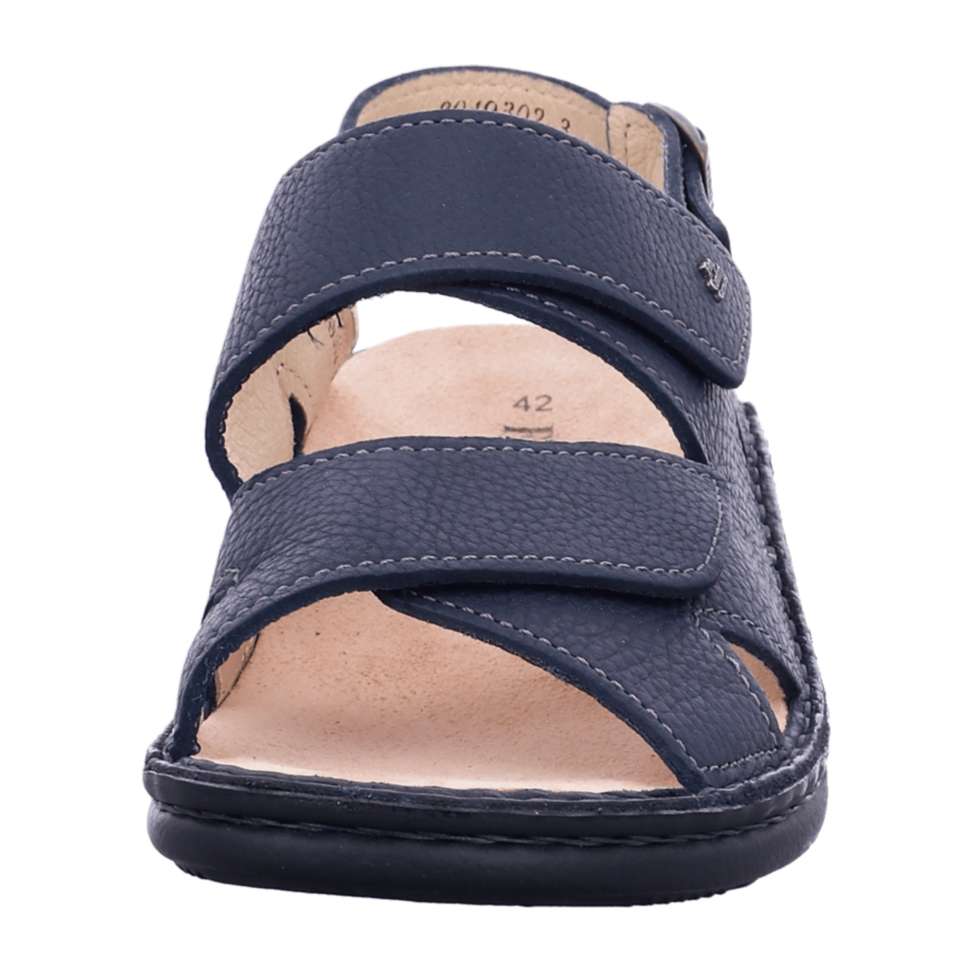 Finn Comfort Toro-Soft Men's Sandals - Night Blue Comfortable Leather Sandals with Adjustable Straps