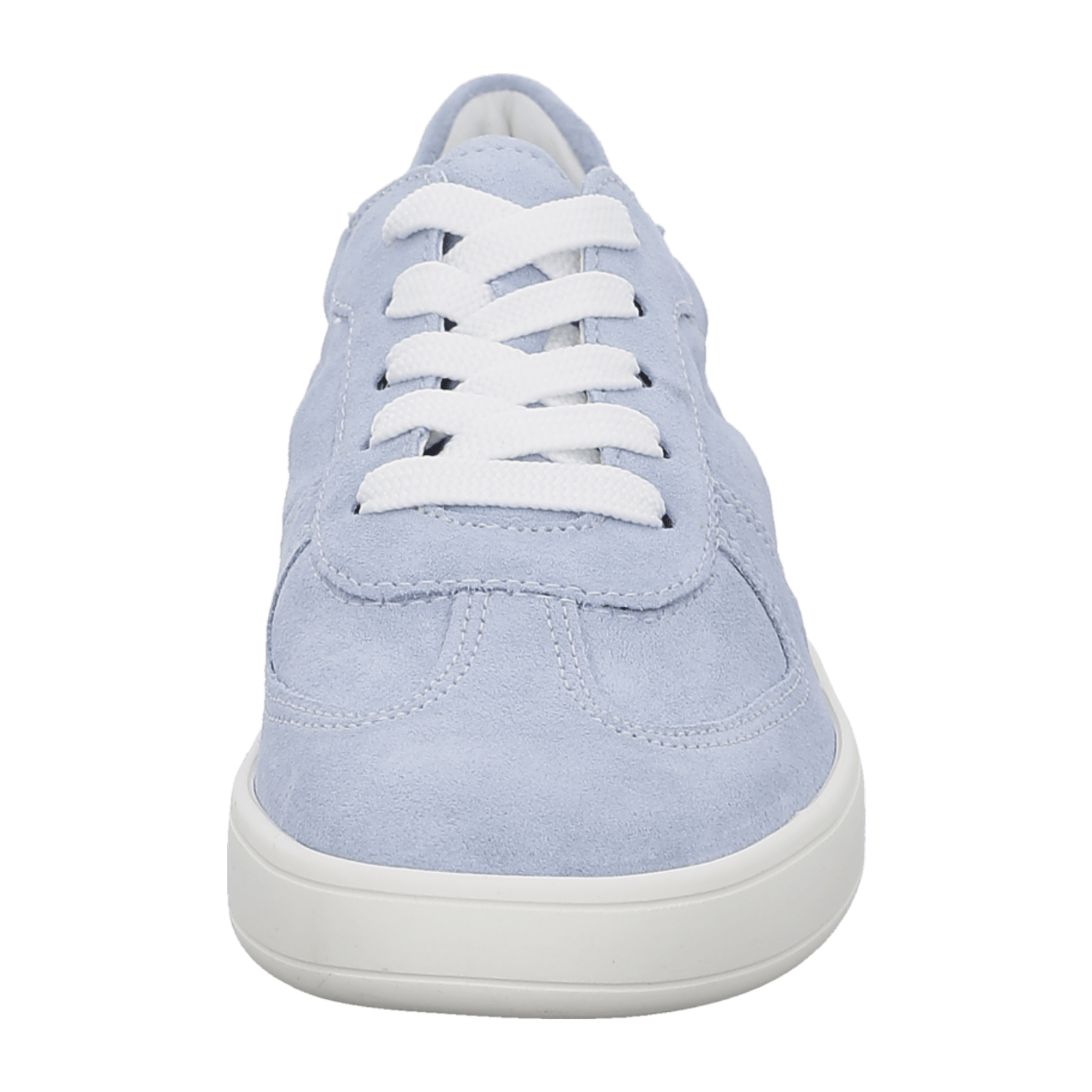 ARA Traveller Sneaker for Women in Blue, Cotton with Suede and Round Toe Lace-Up