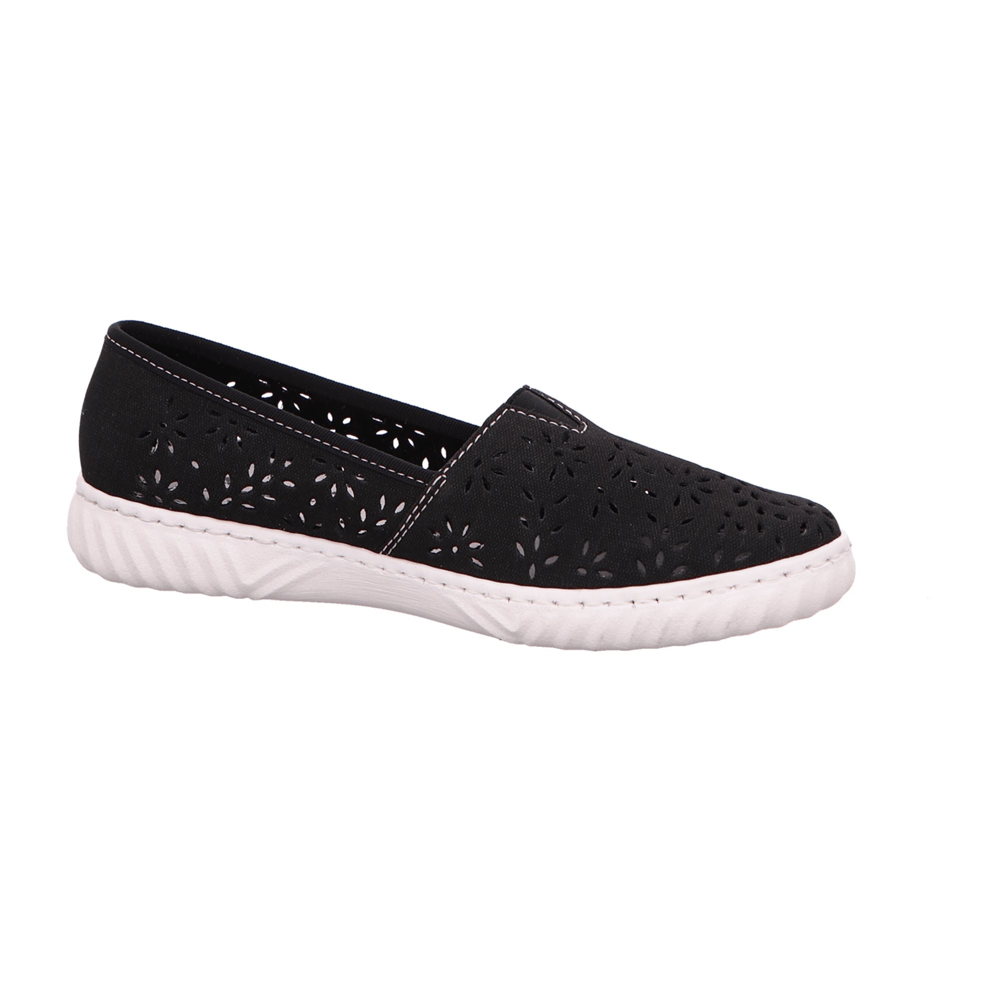 Rieker FSK Blue Women's Slip-On Shoes with Comfort Sole and Elastic Insert