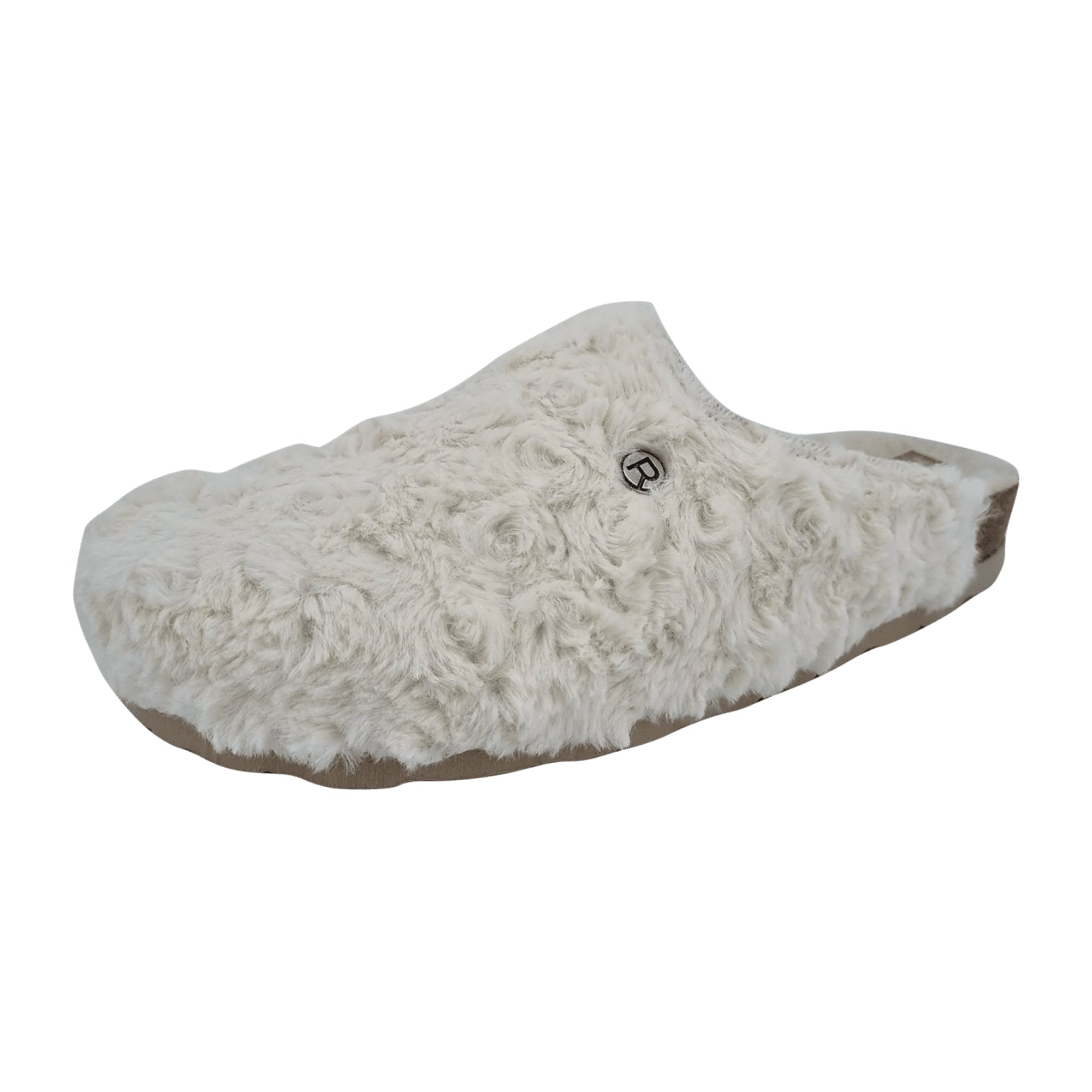 Rohde Women's Slippers White Warm Fleece Lined Comfortable House Shoes