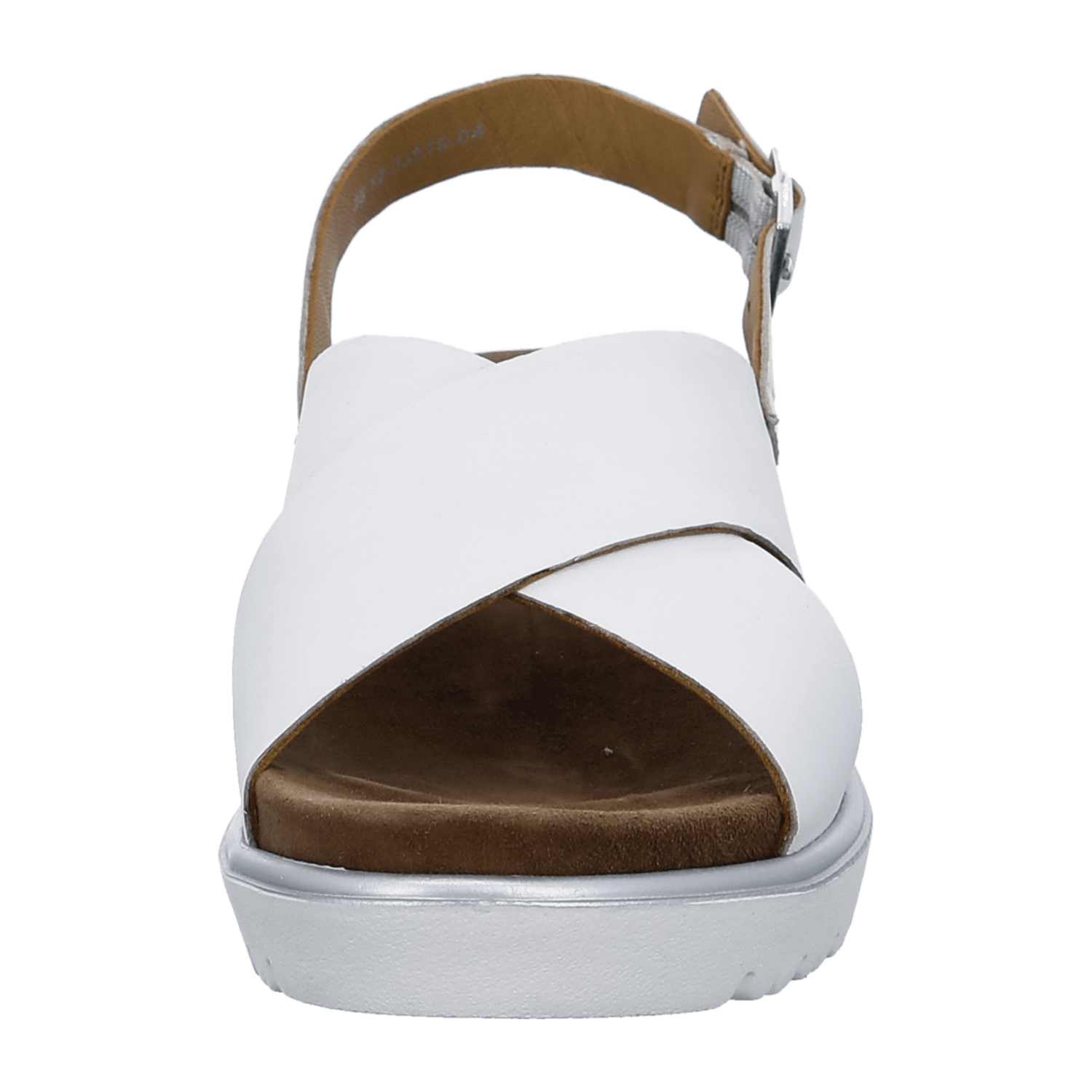 ARA BILBAO Women's Ankle Strap Slip-On Pumps in White Smooth Leather with Round Toe