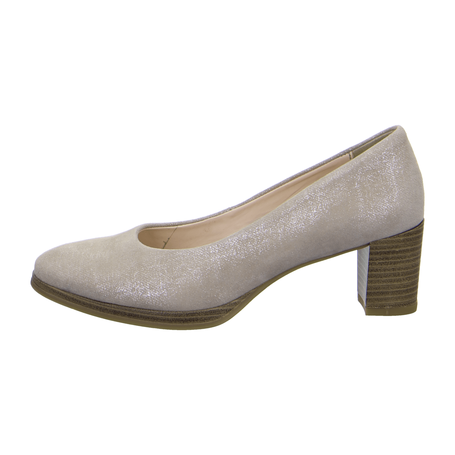 ARA ORLY ORLY 2 Women's Pumps in Beige Velvet Leather with Round Toe and Leather Lining