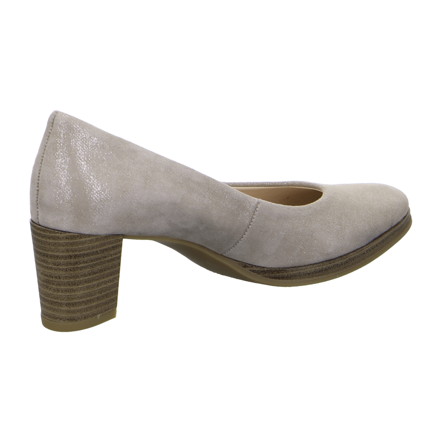 ARA ORLY ORLY 2 Women's Pumps in Beige Velvet Leather with Round Toe and Leather Lining