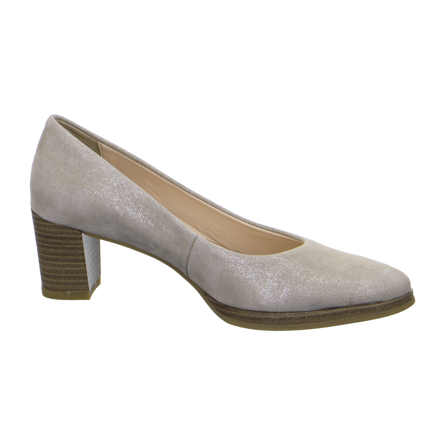 ARA ORLY ORLY 2 Women's Pumps in Beige Velvet Leather with Round Toe and Leather Lining