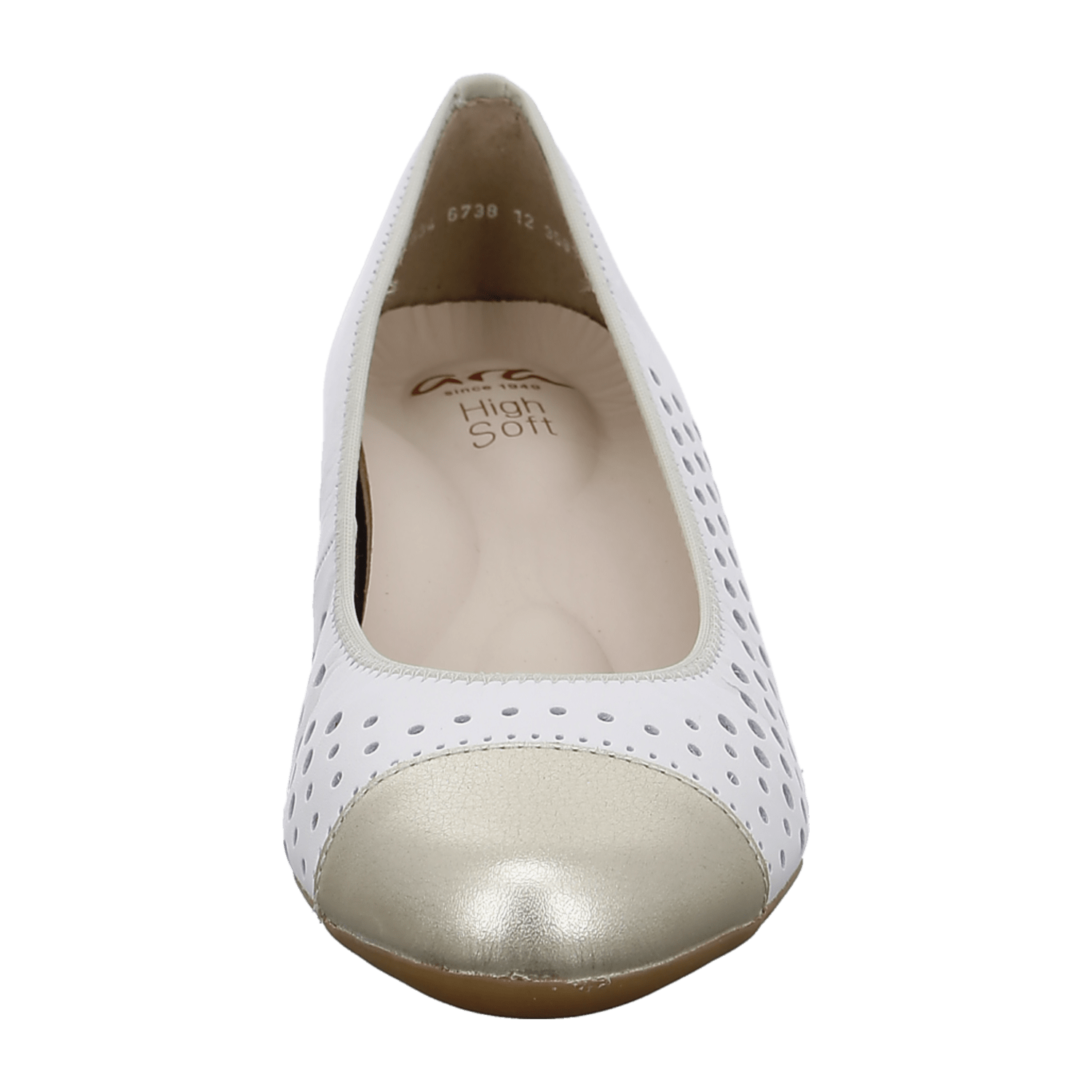 ARA Nizza Women's Pumps in Smooth Leather Beige with Round Toe and Leather Lining