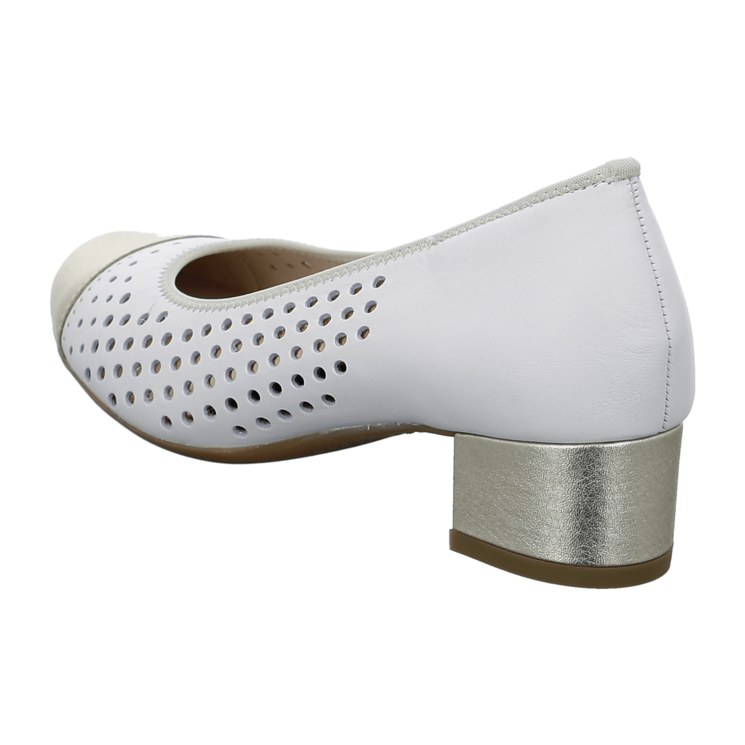 ARA Nizza Women's Pumps in Smooth Leather Beige with Round Toe and Leather Lining