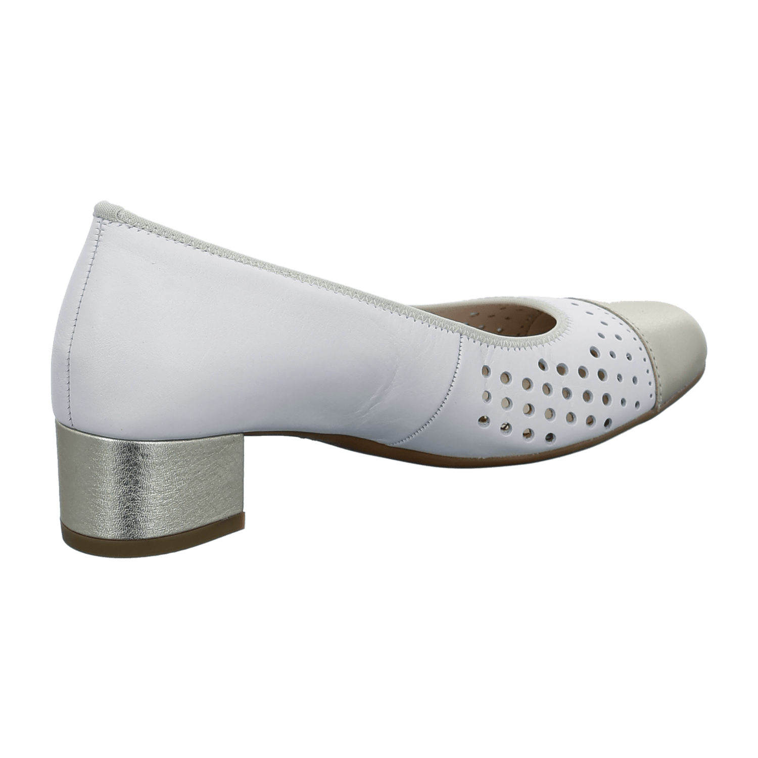 ARA Nizza Women's Pumps in Smooth Leather Beige with Round Toe and Leather Lining