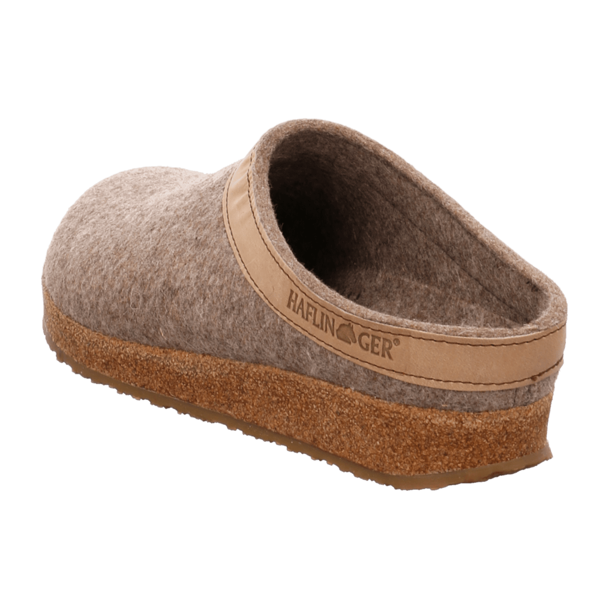 Haflinger Grizzly Torben Men's Wool Slippers Brown