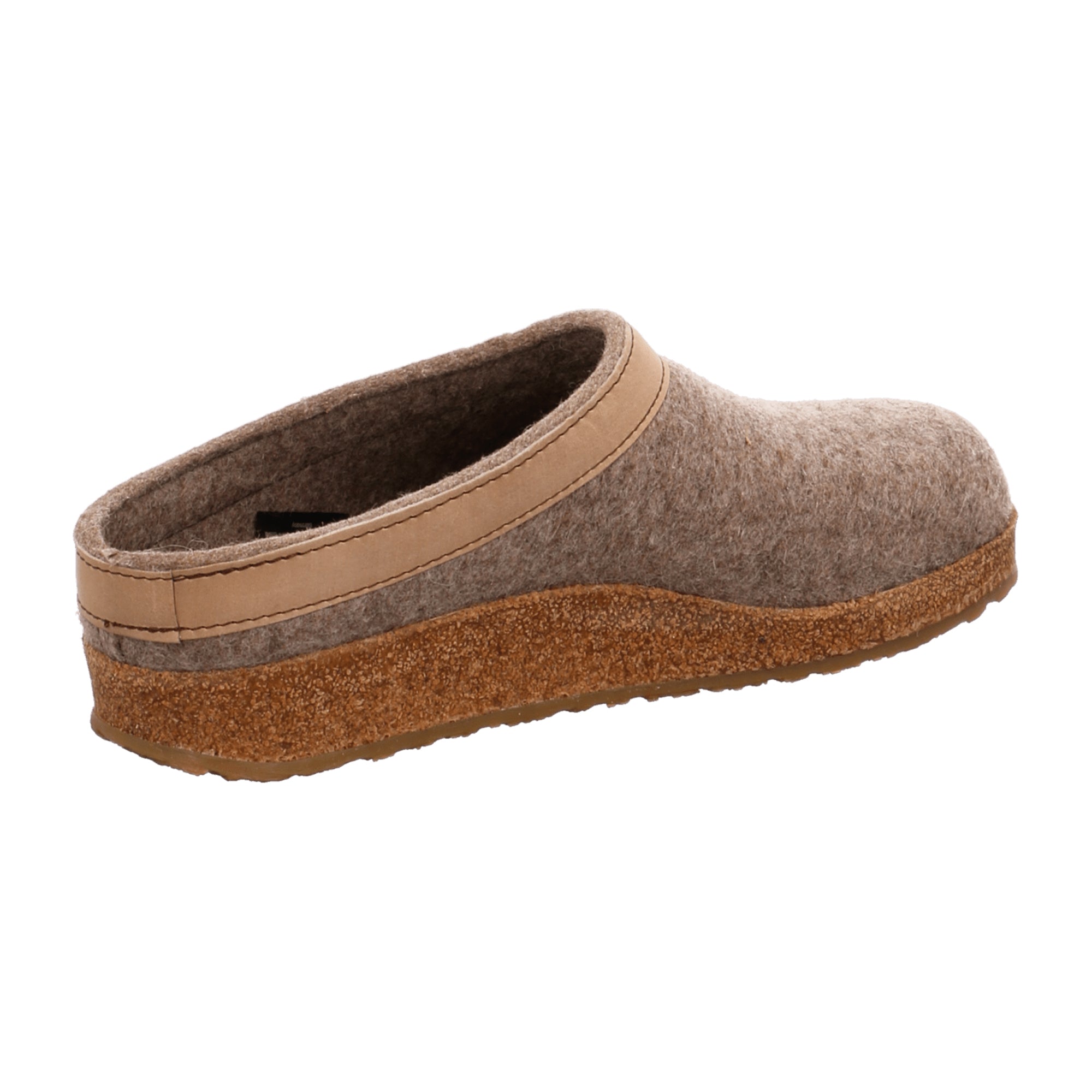 Haflinger Grizzly Torben Men's Slippers, Comfortable Wool, Brown