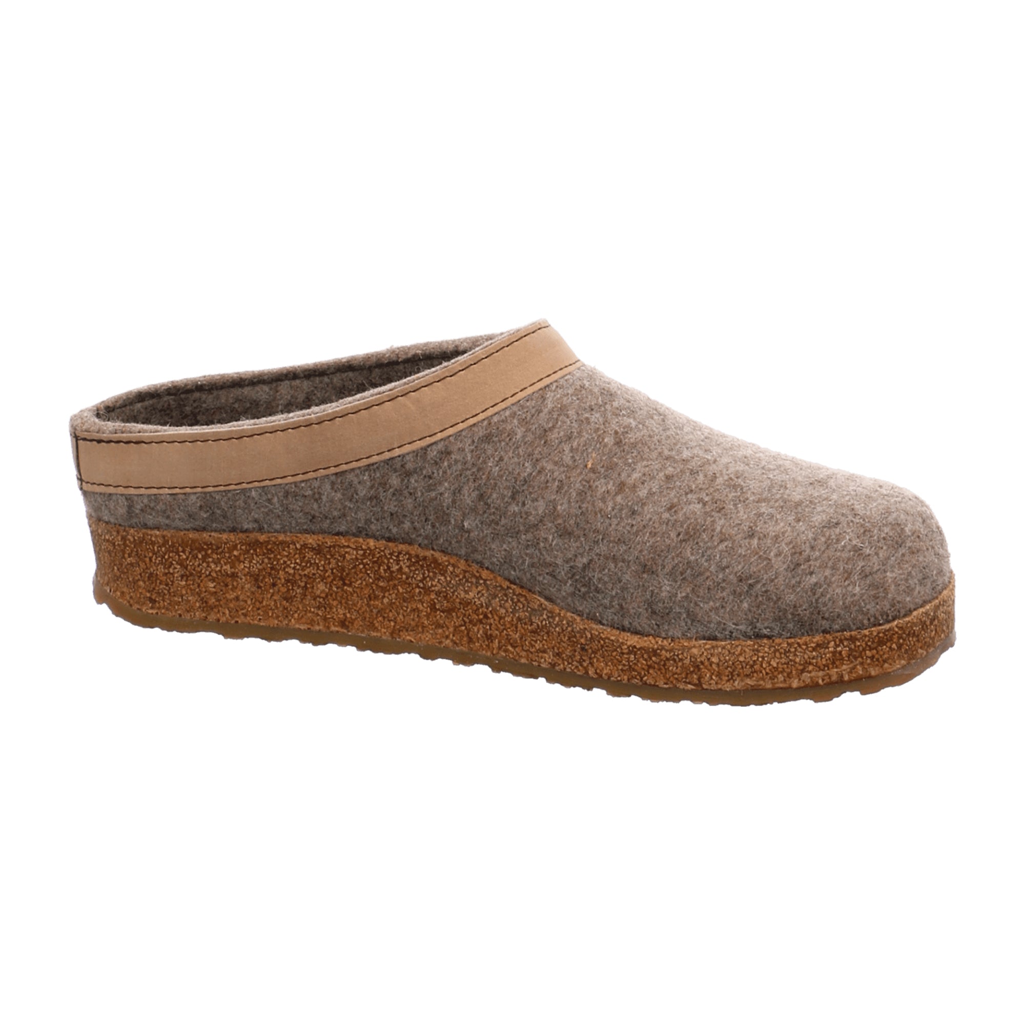 Haflinger Grizzly Torben Men's Slippers, Comfortable Wool, Brown