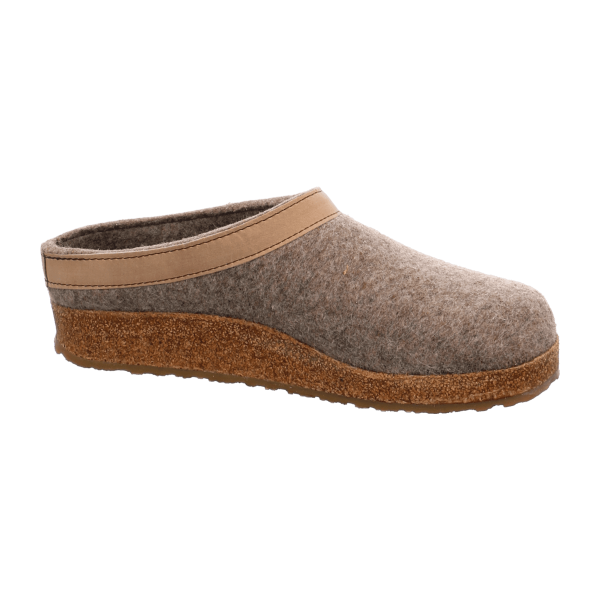 Haflinger Grizzly Torben Men's Wool Slippers Brown