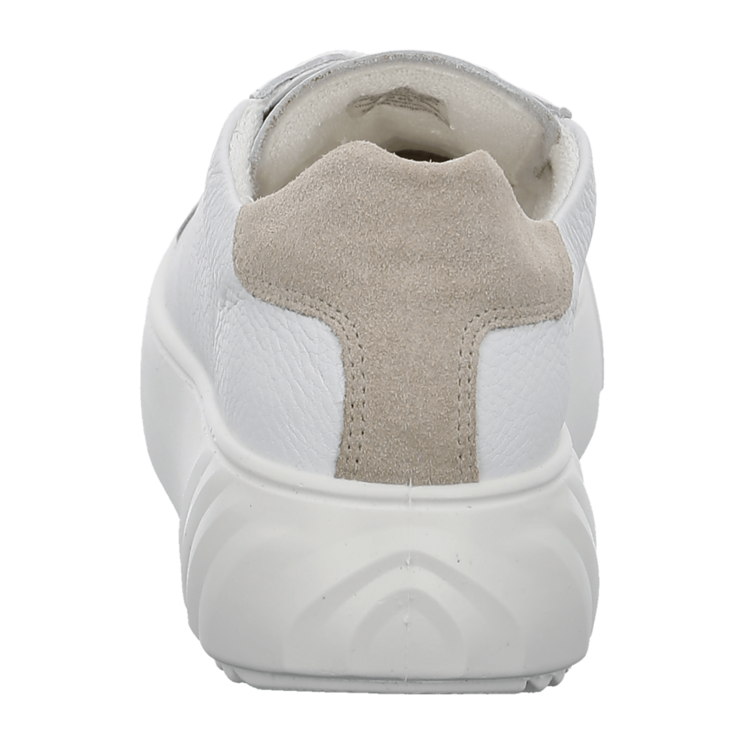 ARA MONACO Women's Sneakers in White Smooth Leather with Zip Closure and Round Toe