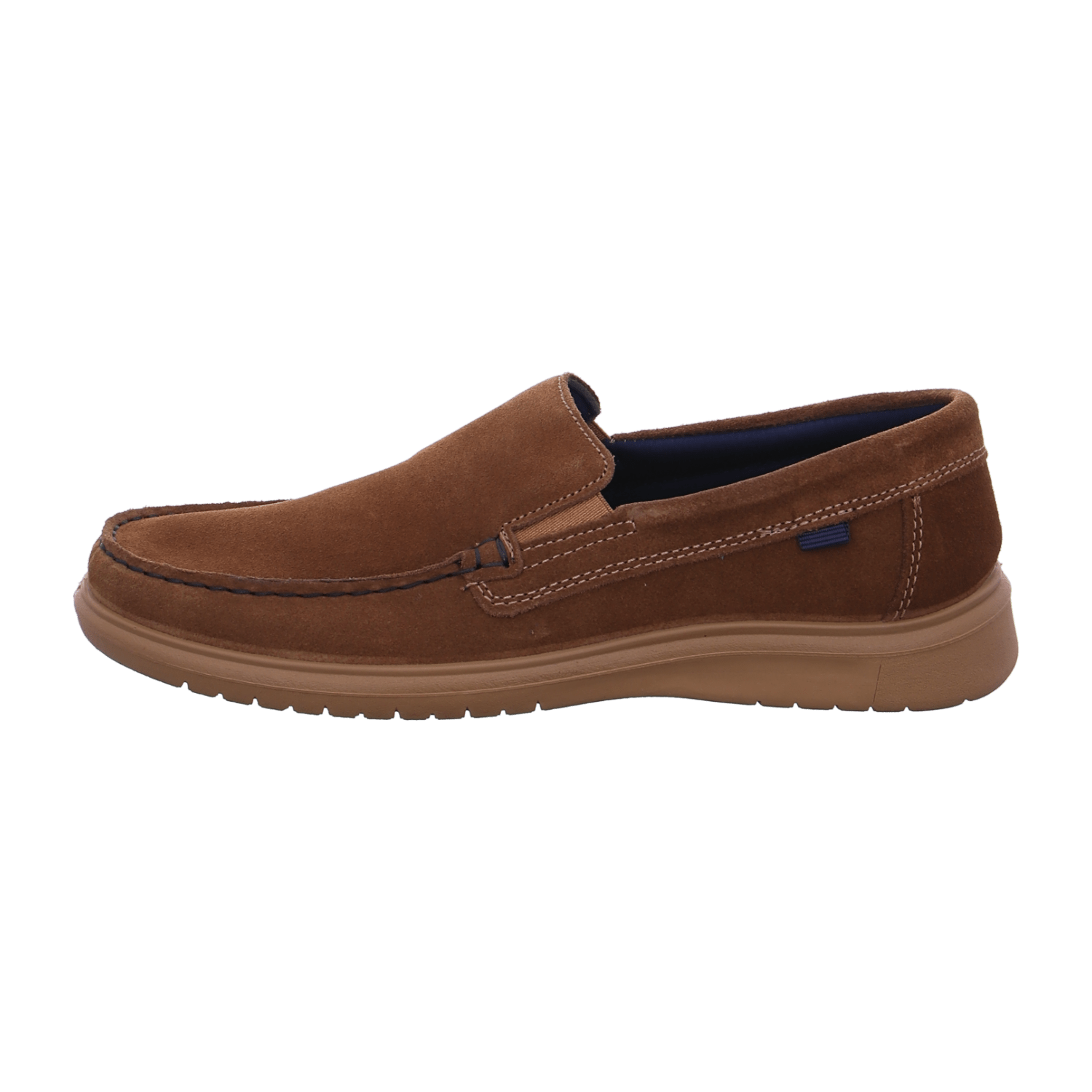 ARA LAURO Men's Brown Suede Lace-Up Moccasin