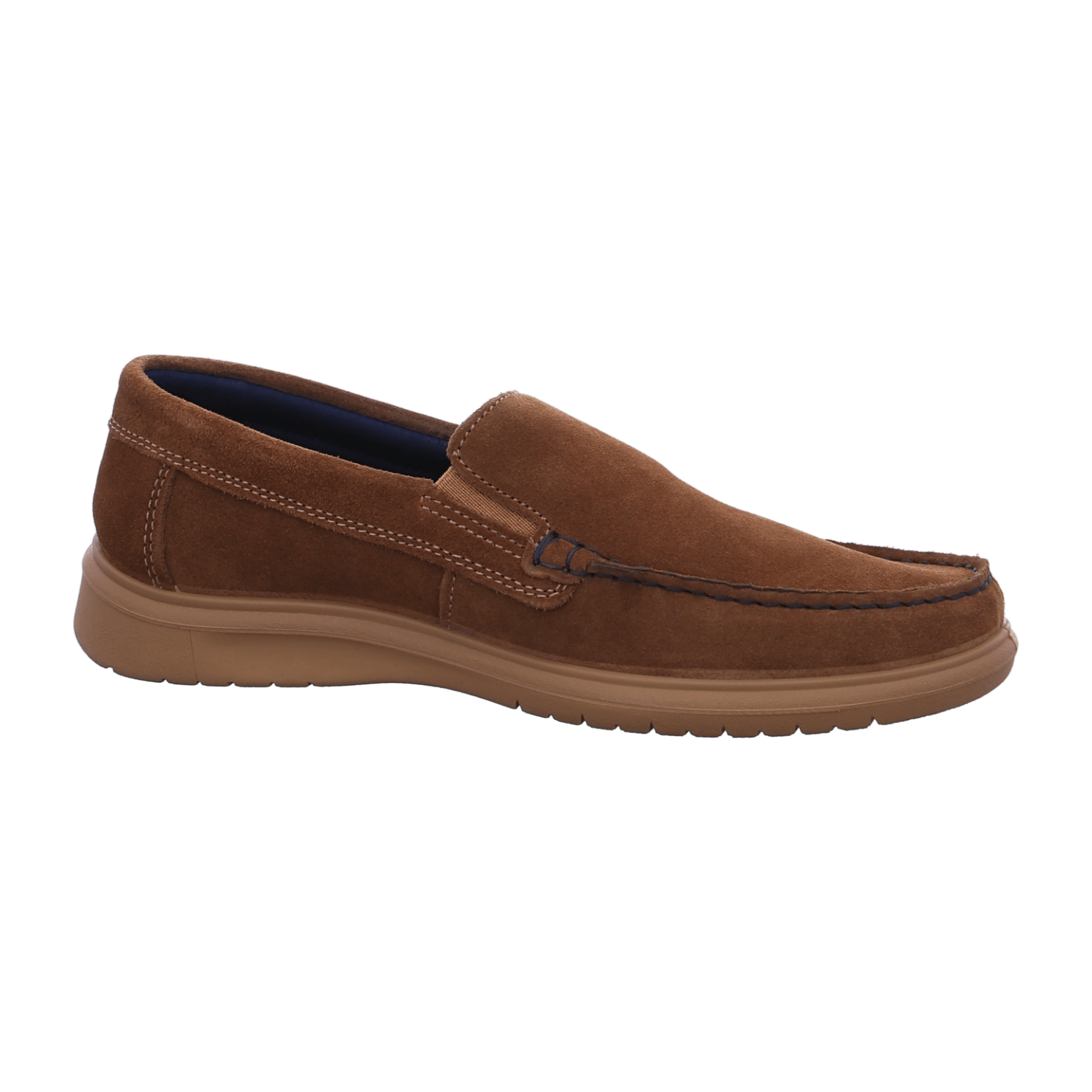 ARA LAURO Men's Brown Suede Lace-Up Moccasin
