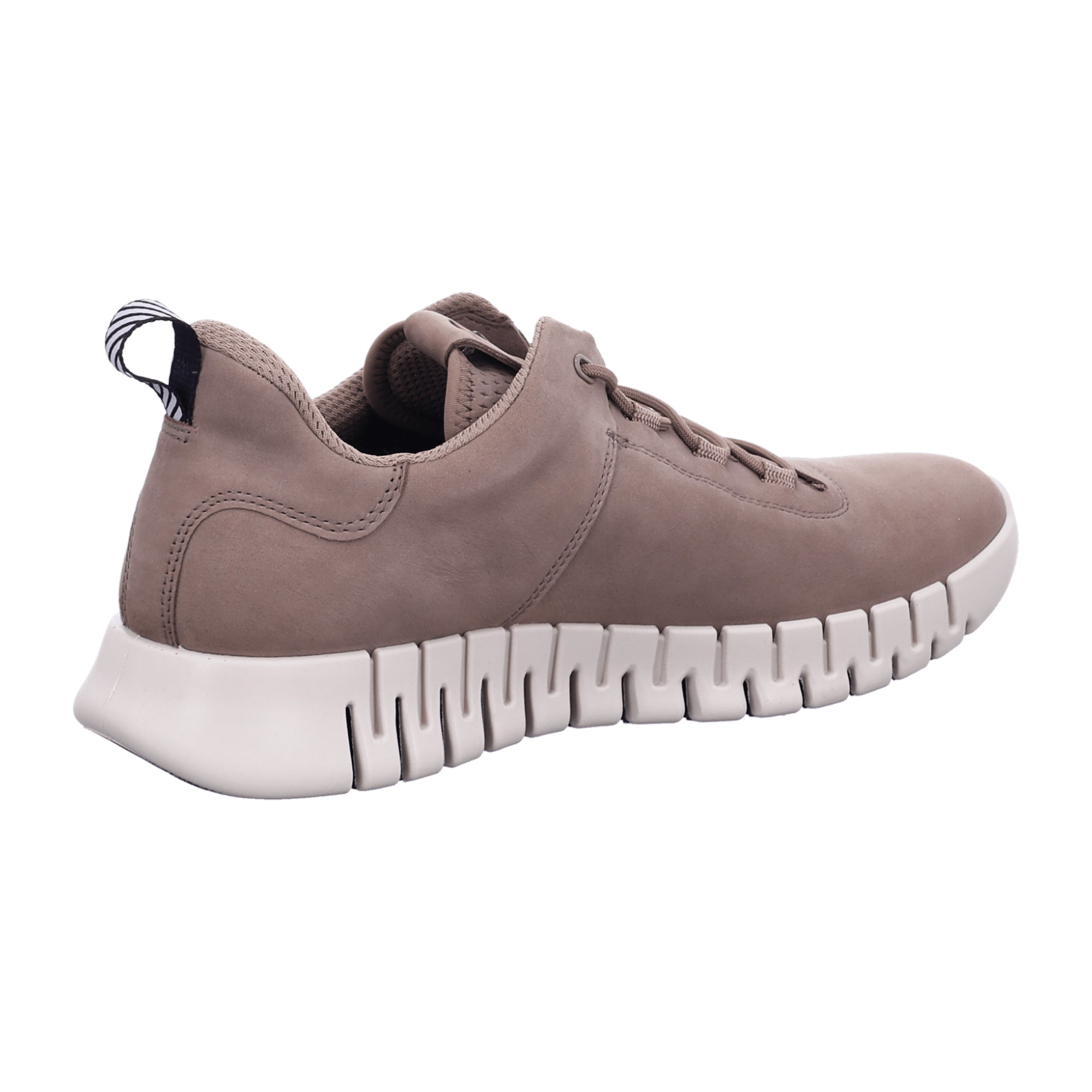 Ecco Men's Casual Beige Lace-up Shoes - Stylish & Durable for Everyday Wear