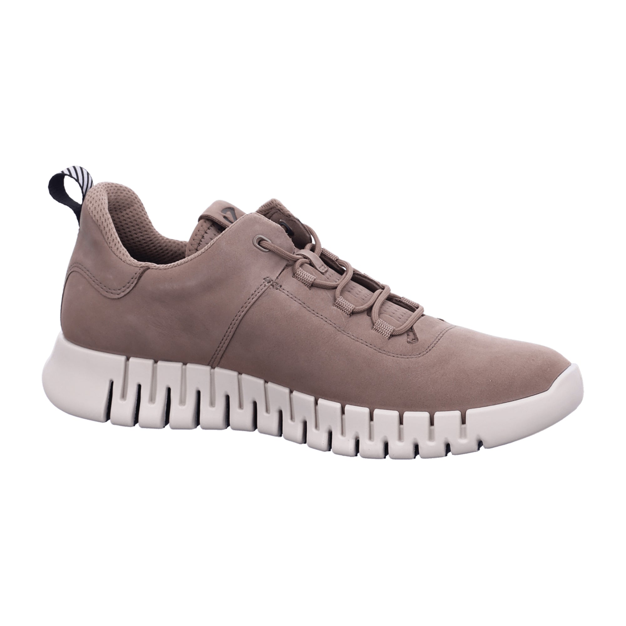 Ecco Men's Casual Beige Lace-up Shoes - Stylish & Durable for Everyday Wear
