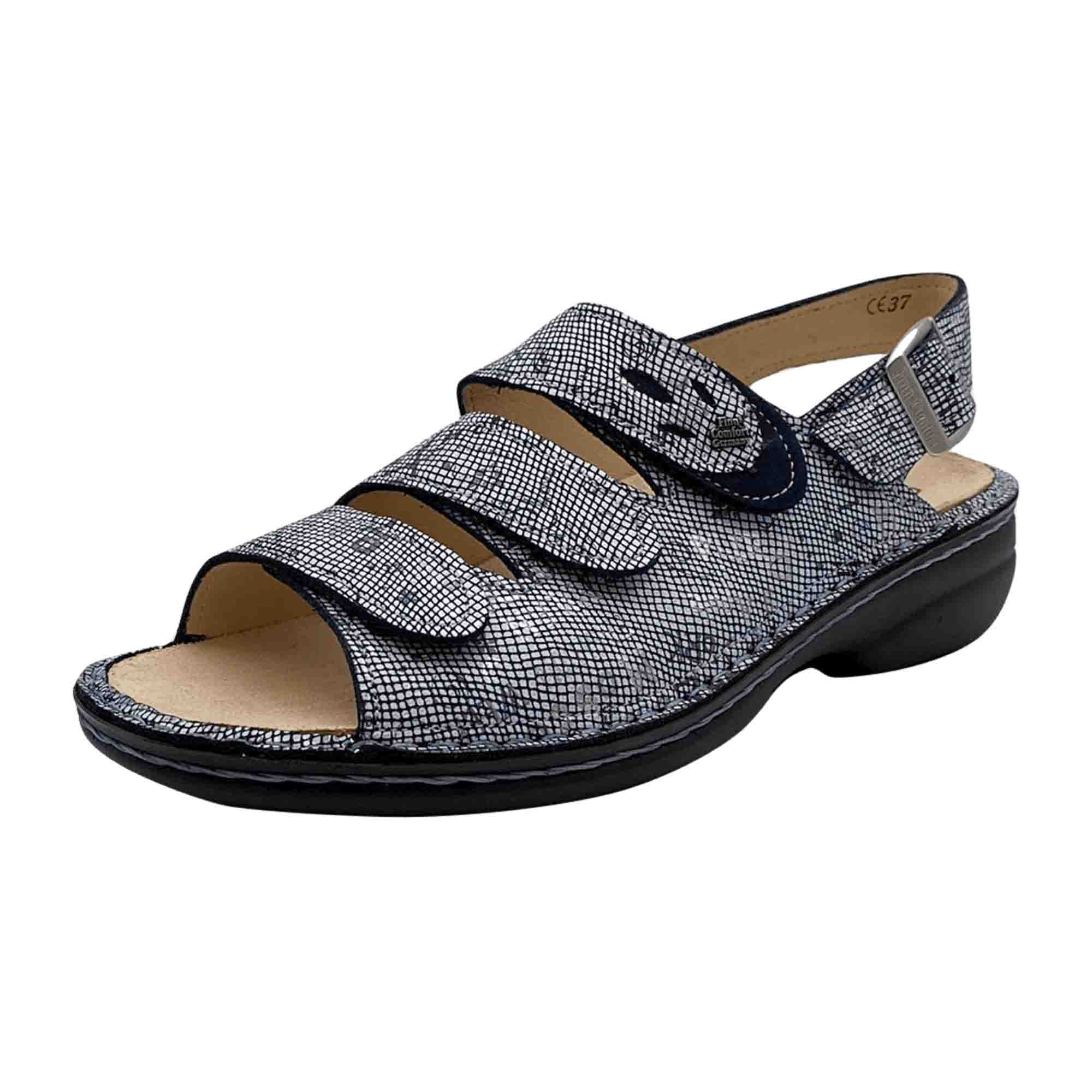 Finn Comfort SALONIKI Cl Women's Comfort Sandals, Stylish Blue