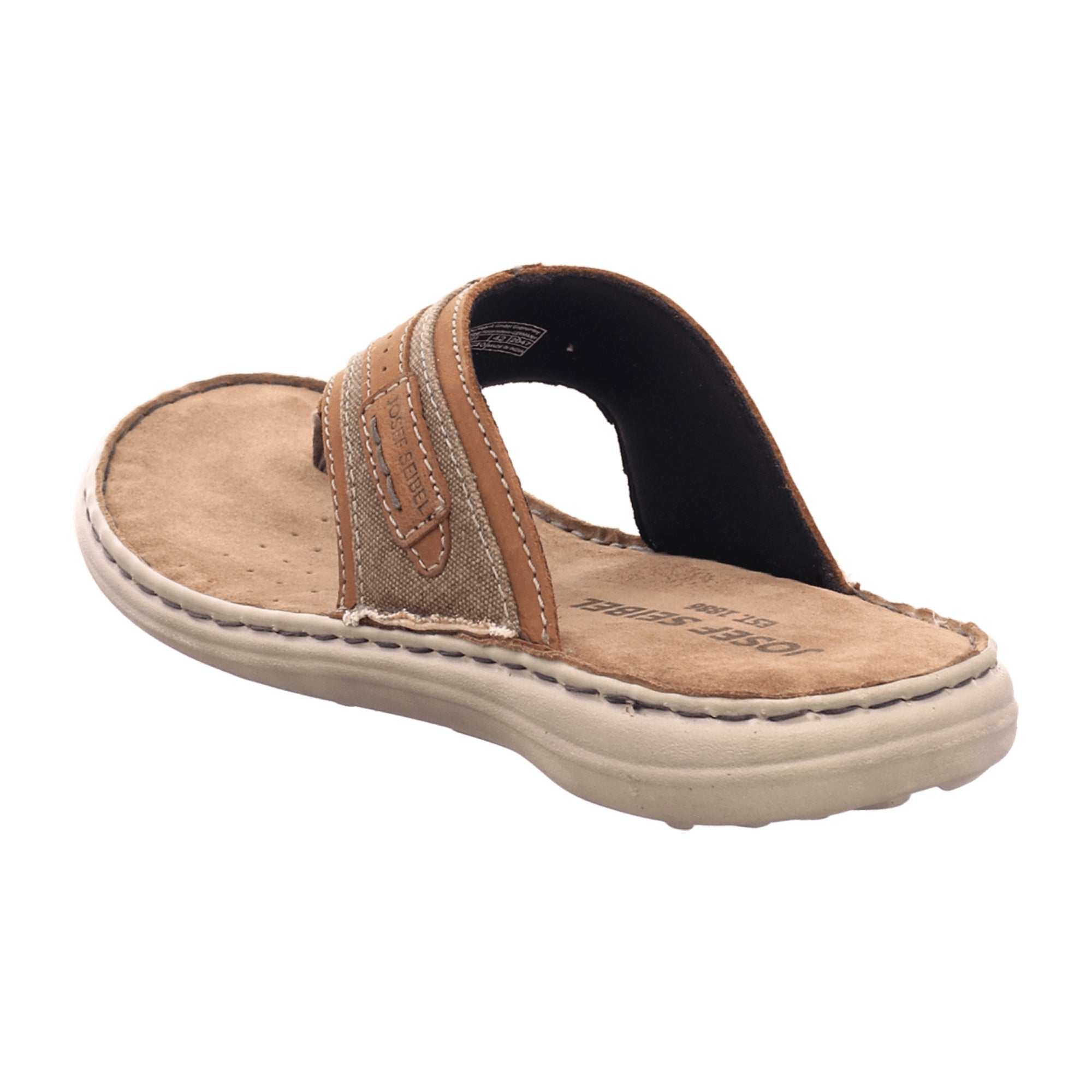 Josef Seibel Vincent 12 Men's Brown Combination Crazy Horse Sandals