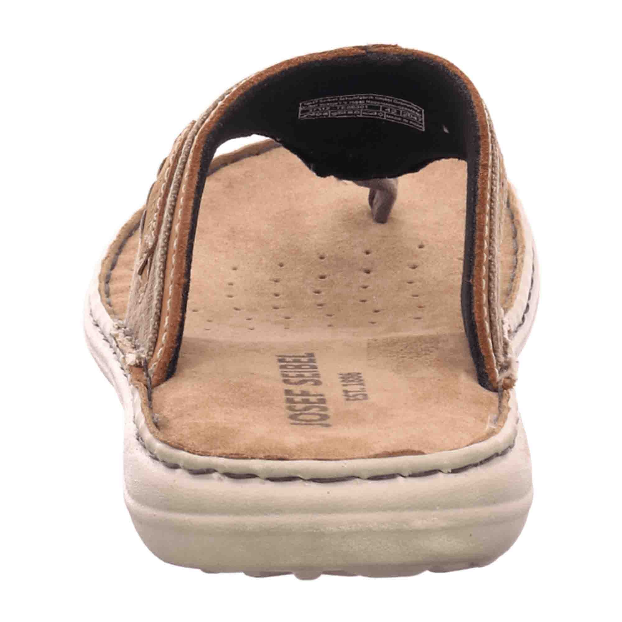 Josef Seibel Vincent 12 Men's Brown Combination Crazy Horse Sandals