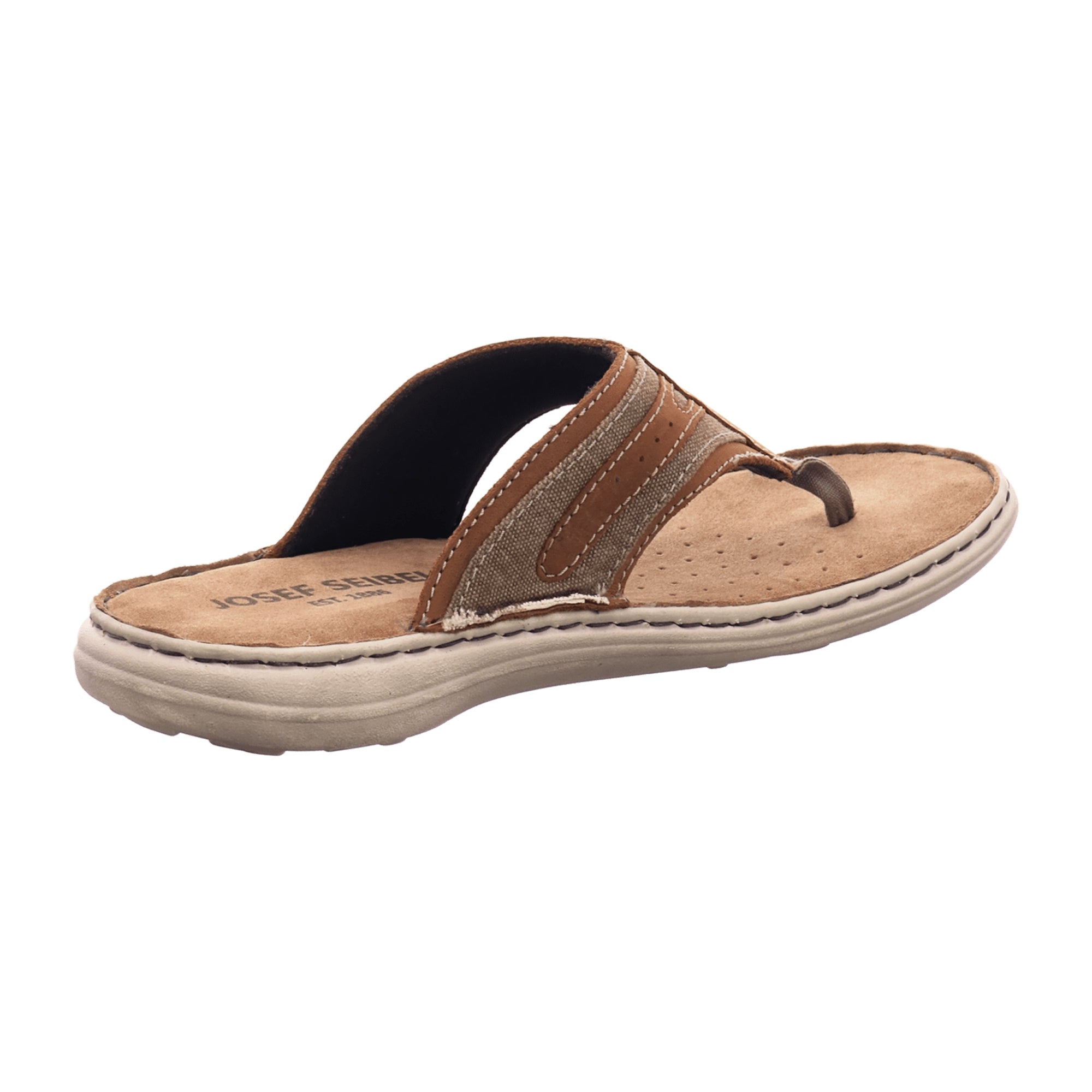 Josef Seibel Vincent 12 Men's Brown Combination Crazy Horse Sandals