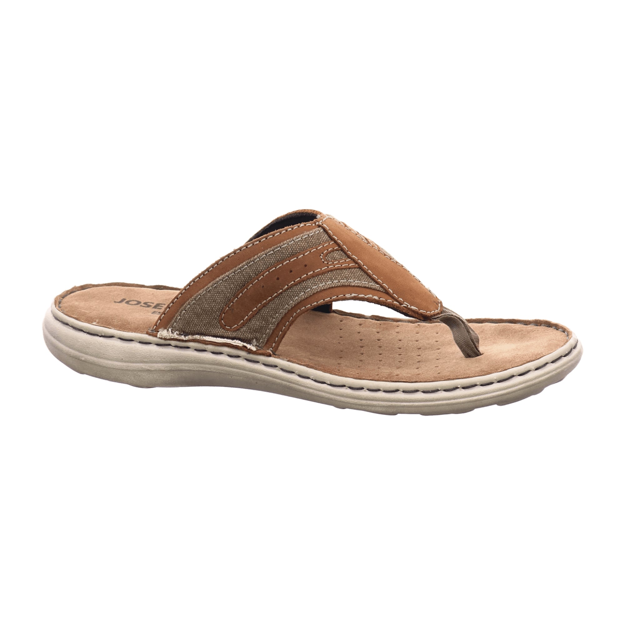 Josef Seibel Vincent 12 Men's Brown Combination Crazy Horse Sandals