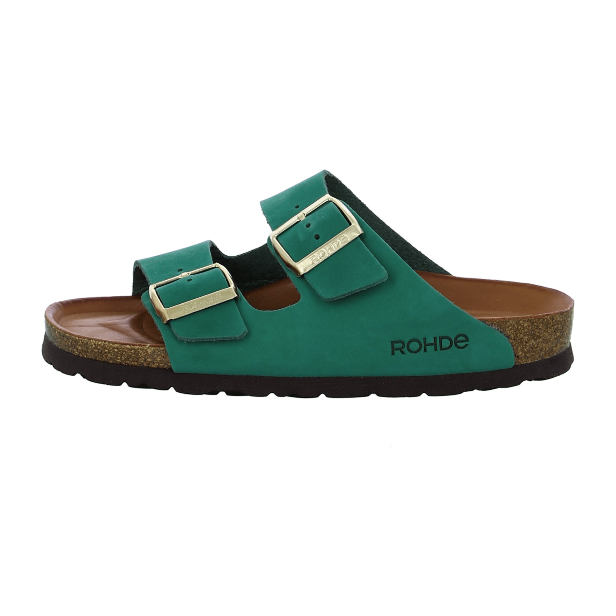 Rohde Alba Women's Green Leather Sandals Open Toe Spring Summer Casual Shoes