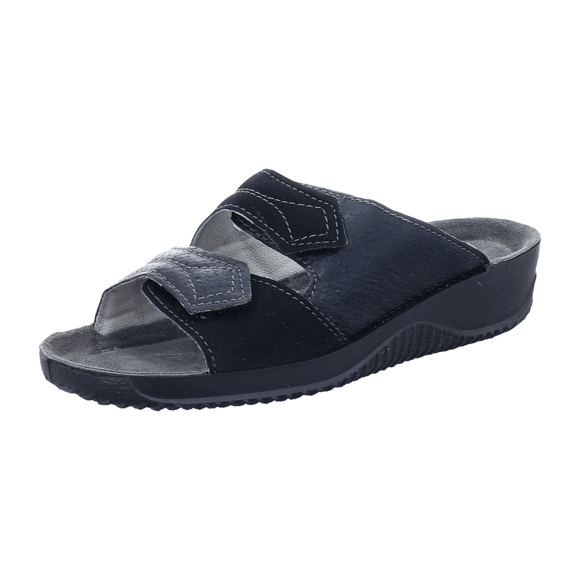 Rohde Comfortable Women's Black Slip-On Sandals for Spring and Summer