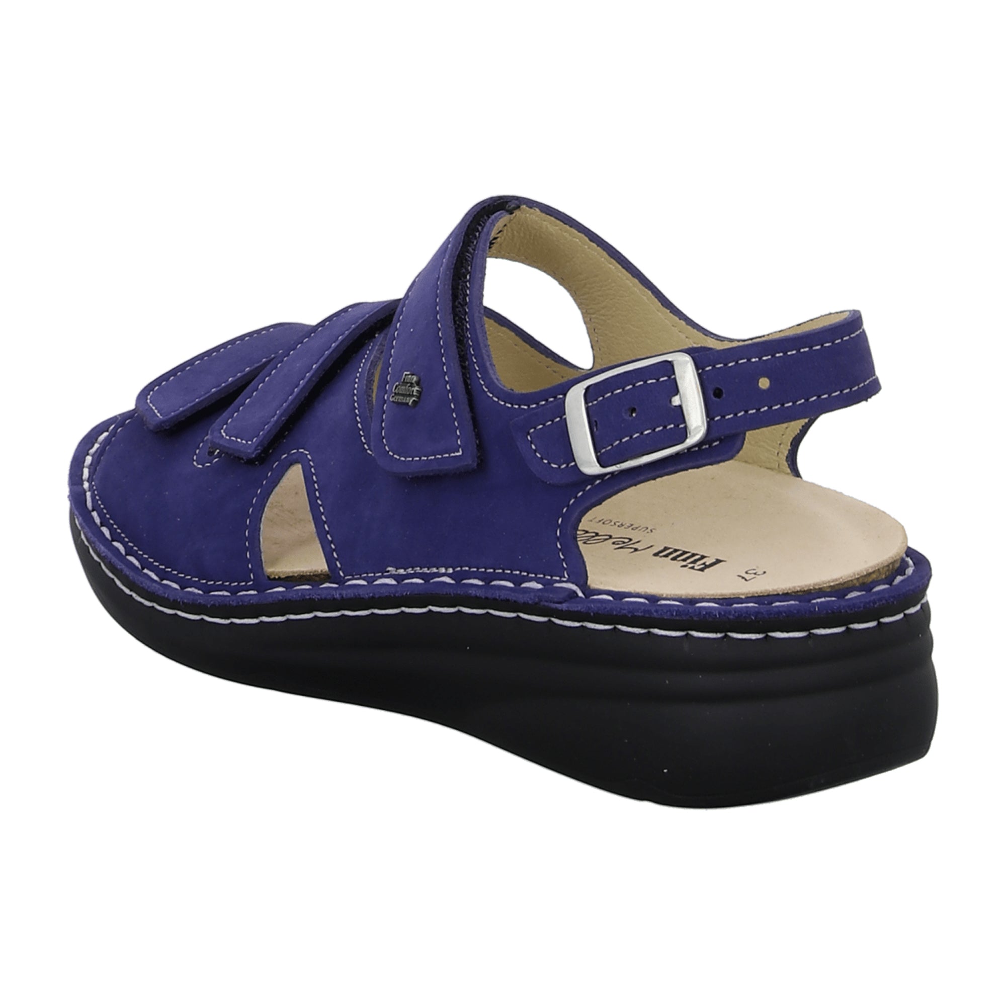 Finn Comfort Praia Women's Comfort Sandals, Stylish Blue