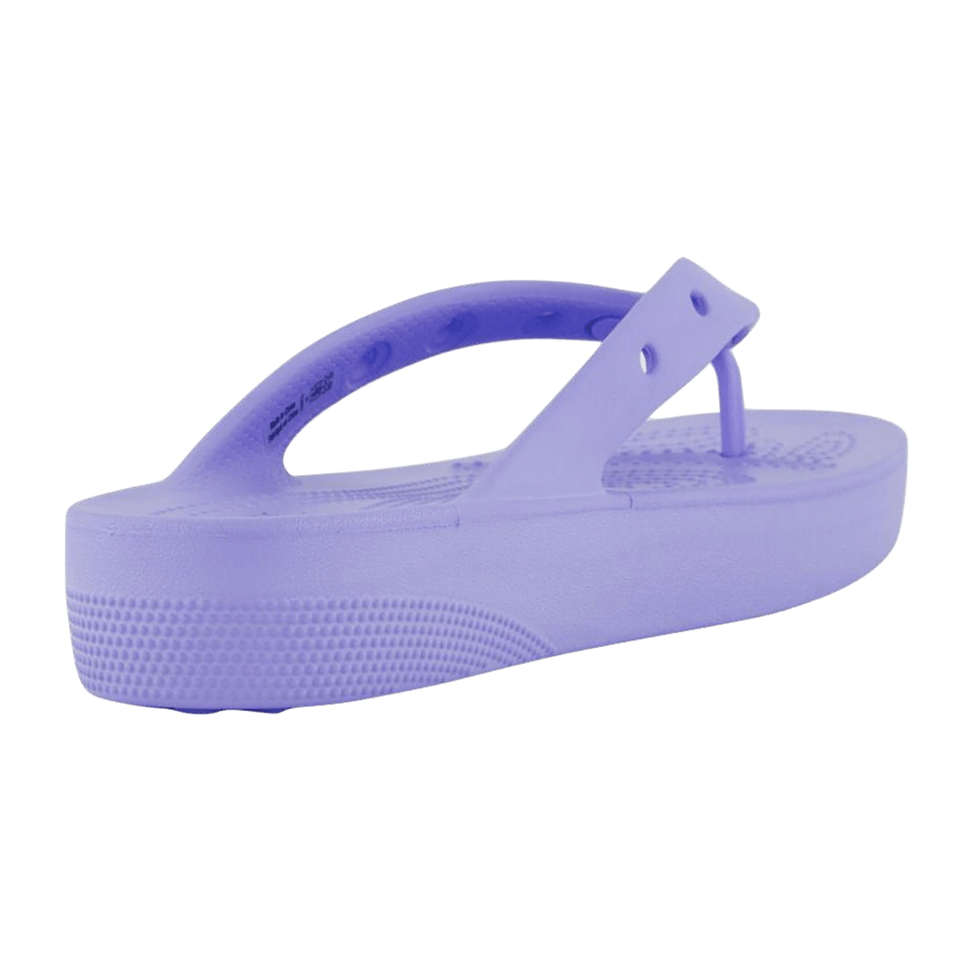 Crocs Classic Platform Flip W for Women - Stylish Purple Elevated Comfort Sandals