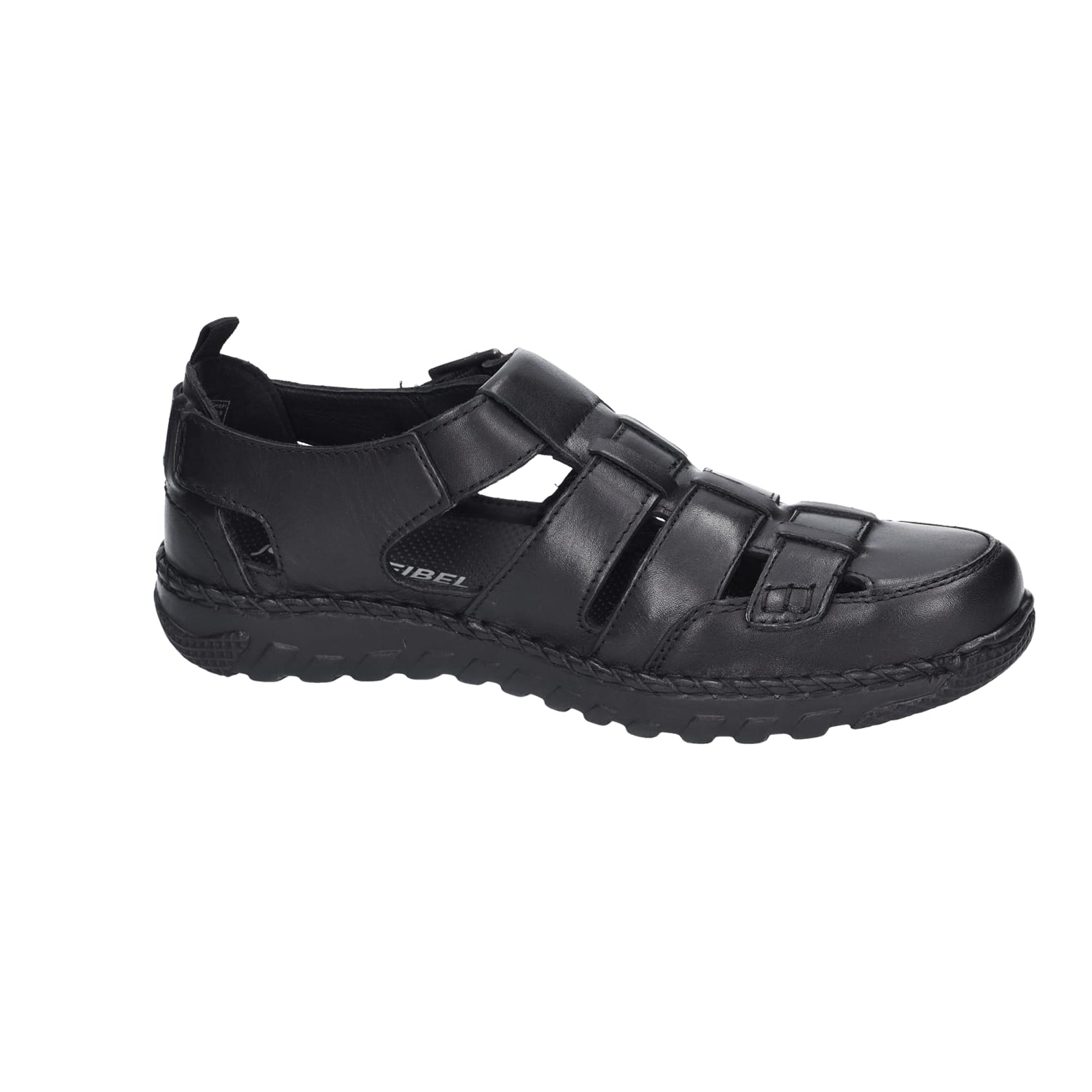 Josef Seibel Sandal Wilson 08 Black Nappa for Men
