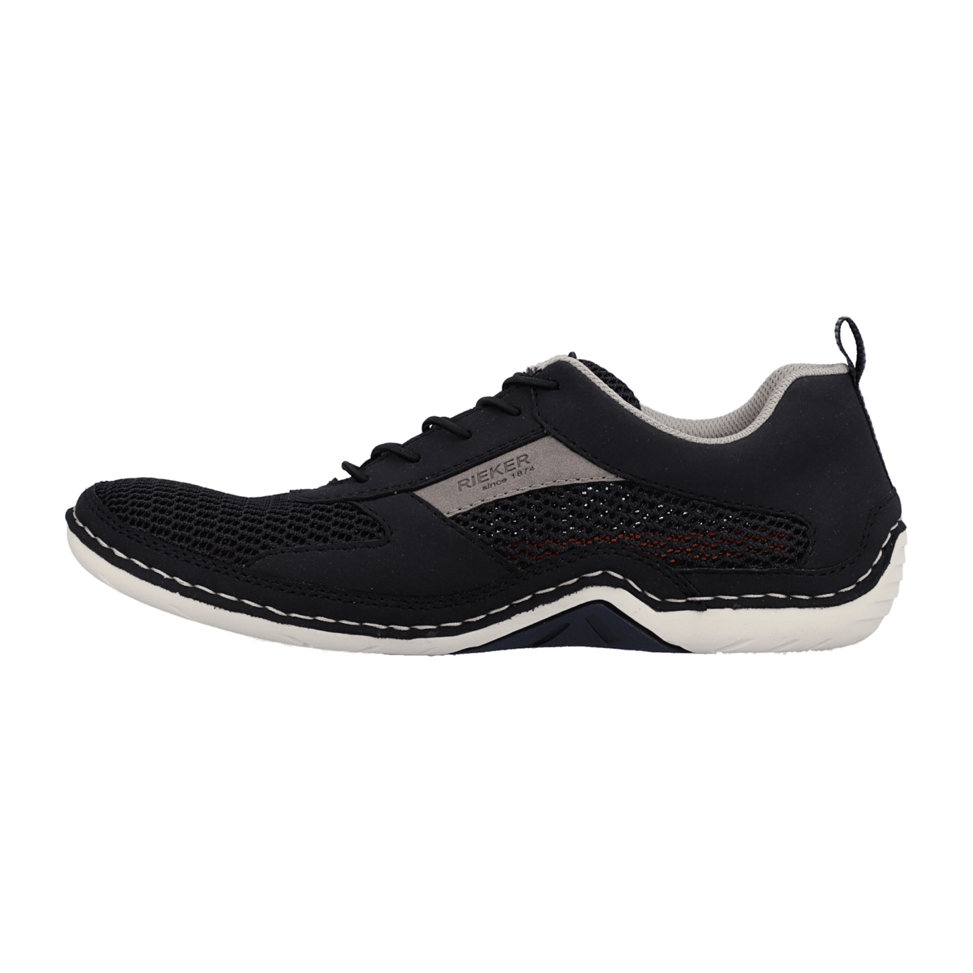 Rieker Men's Casual Blue Slip-On Shoes with Comfort Sole and Easy Fit