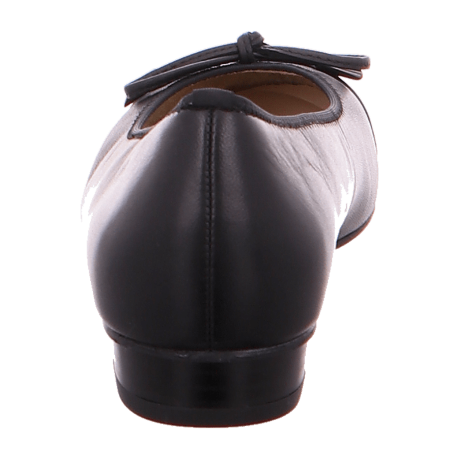 ARA BARI Women's Leather Ballet Flats with Round Toe, Slip-On Design in Black - Bartel-Shop