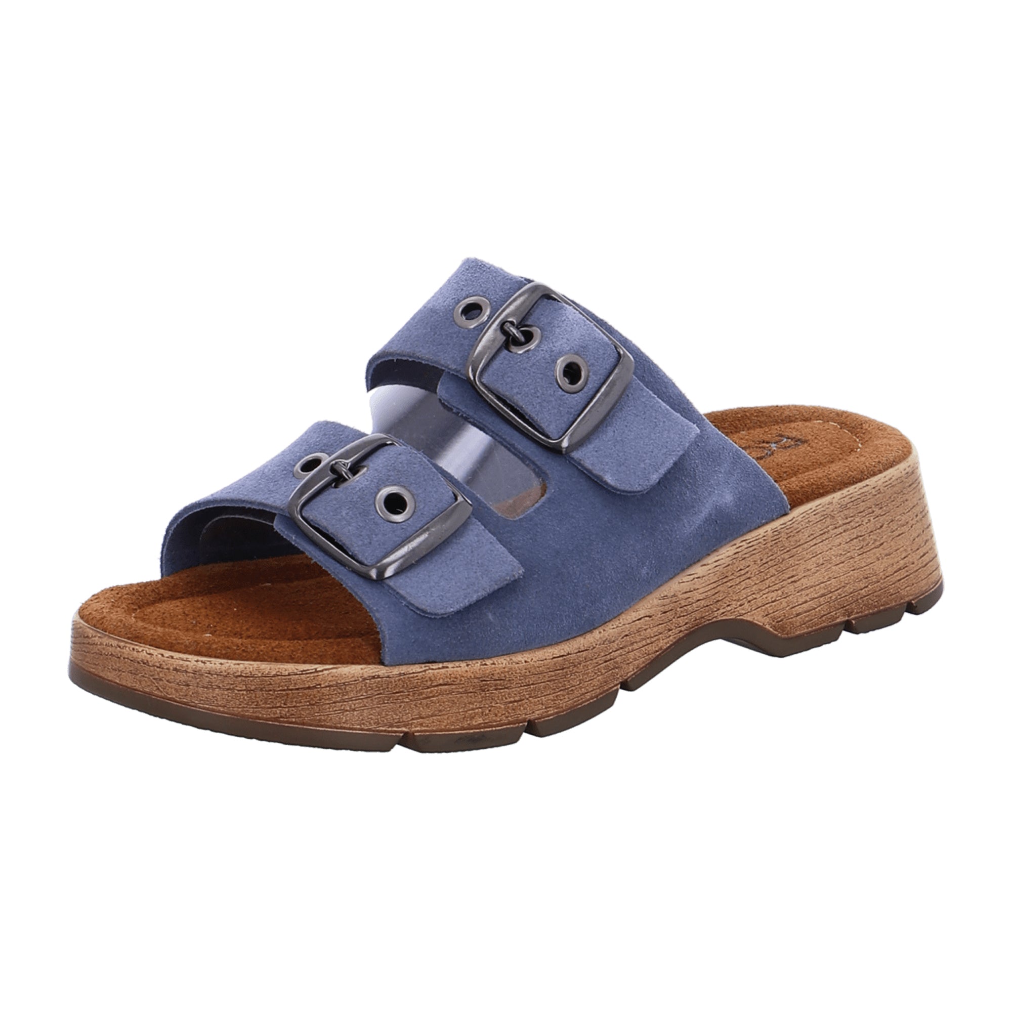 Rohde Classic Blue Slip-On Sandals for Women Spring Summer Comfortable